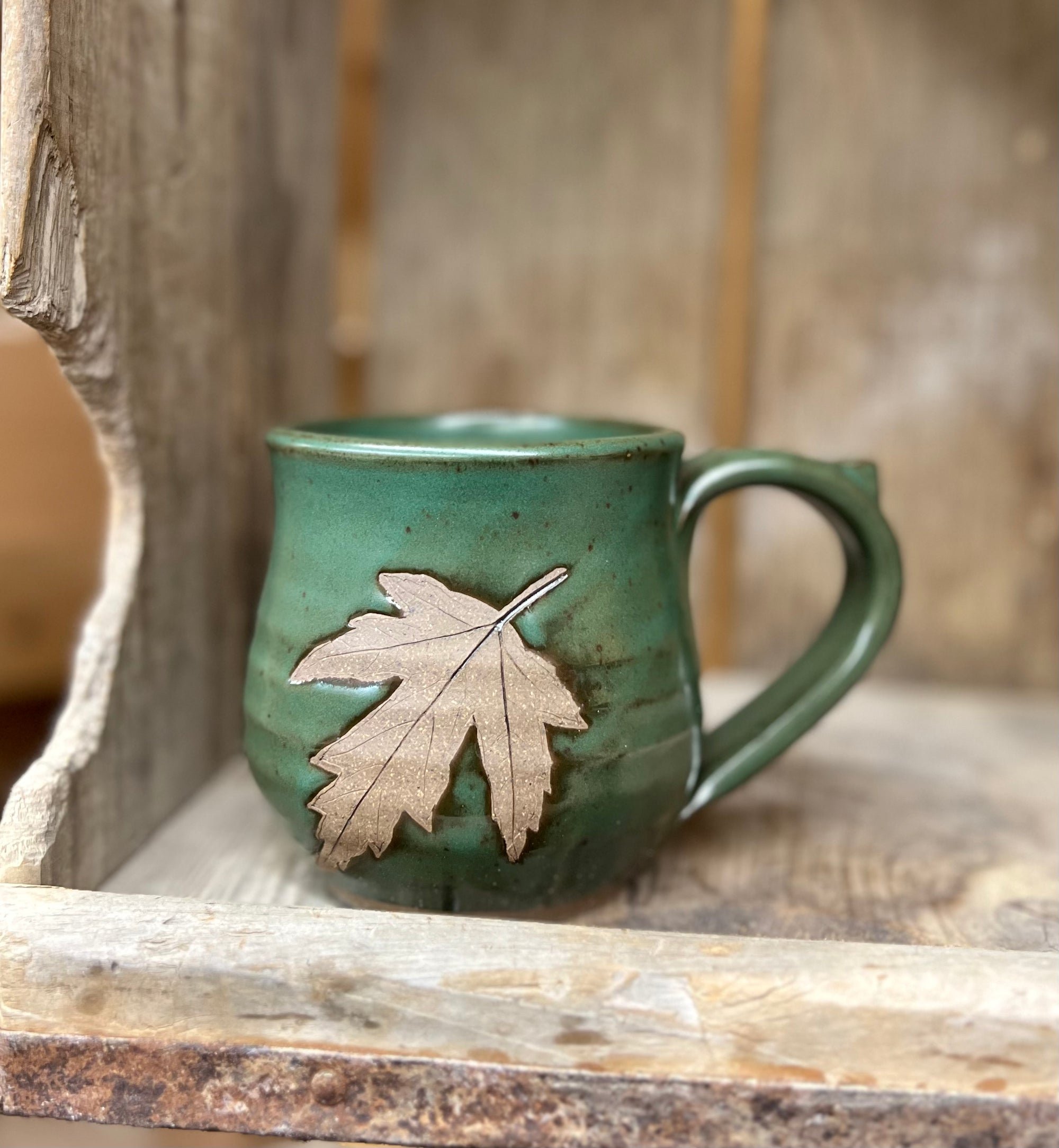 Leaf Mug Round {Forest}