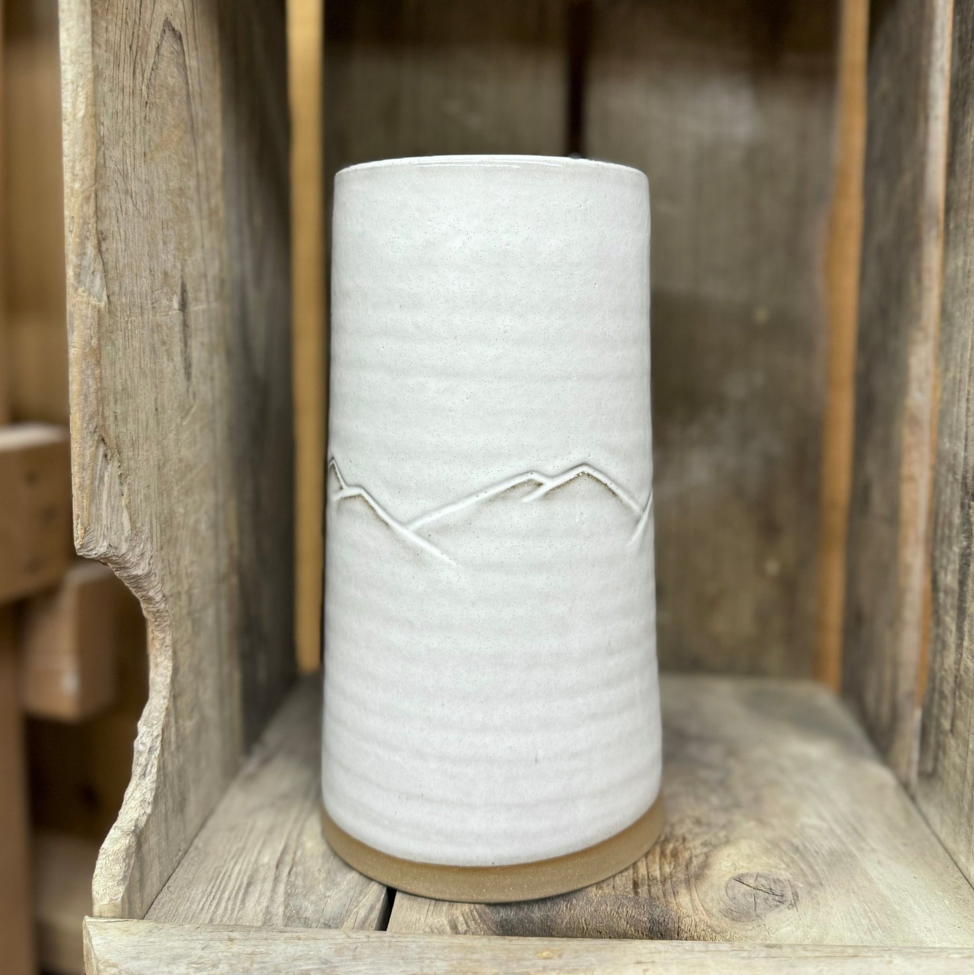 Appalachian Collection Large Cylinder Vase {Birch Mountain Range}