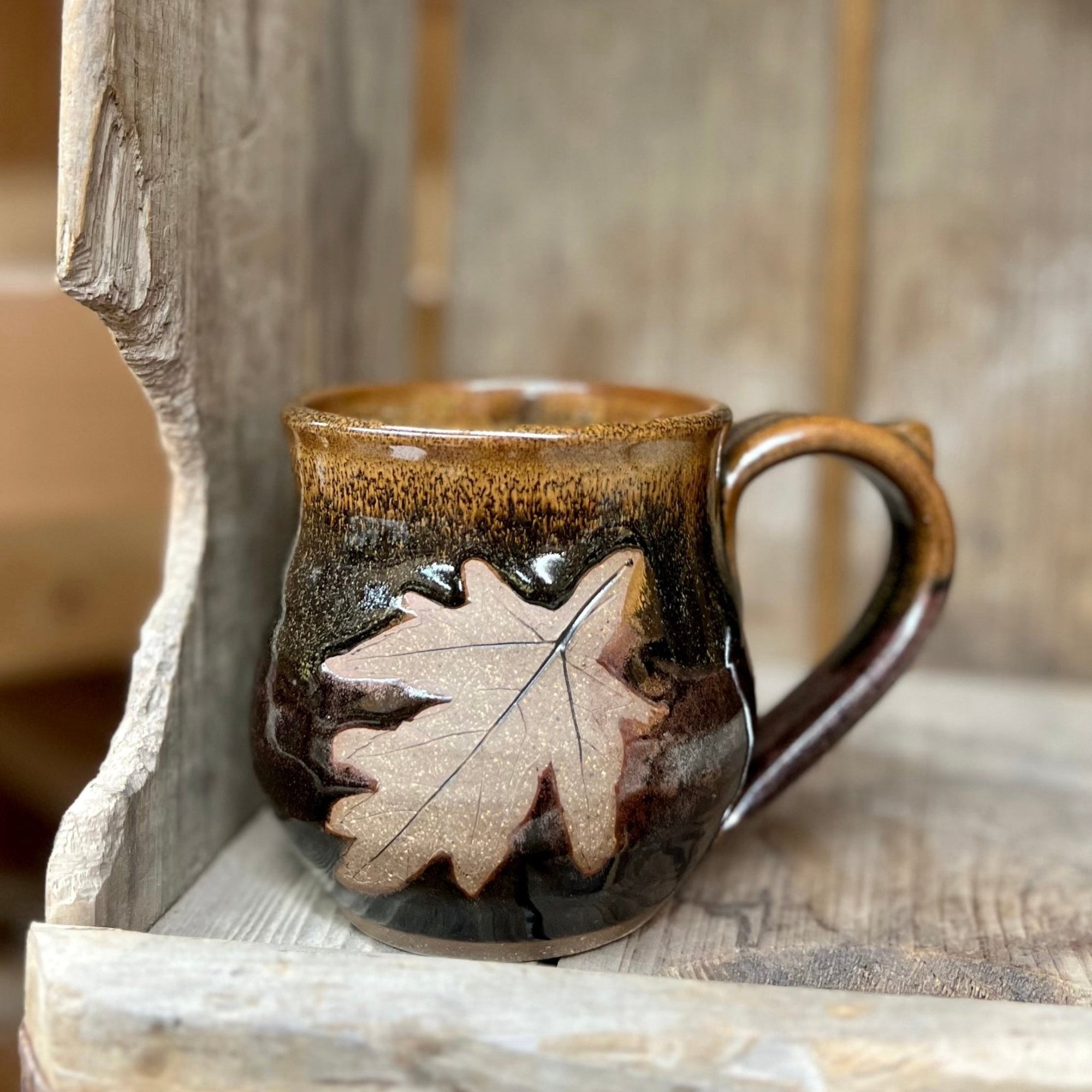 Leaf Mug {Walnut}