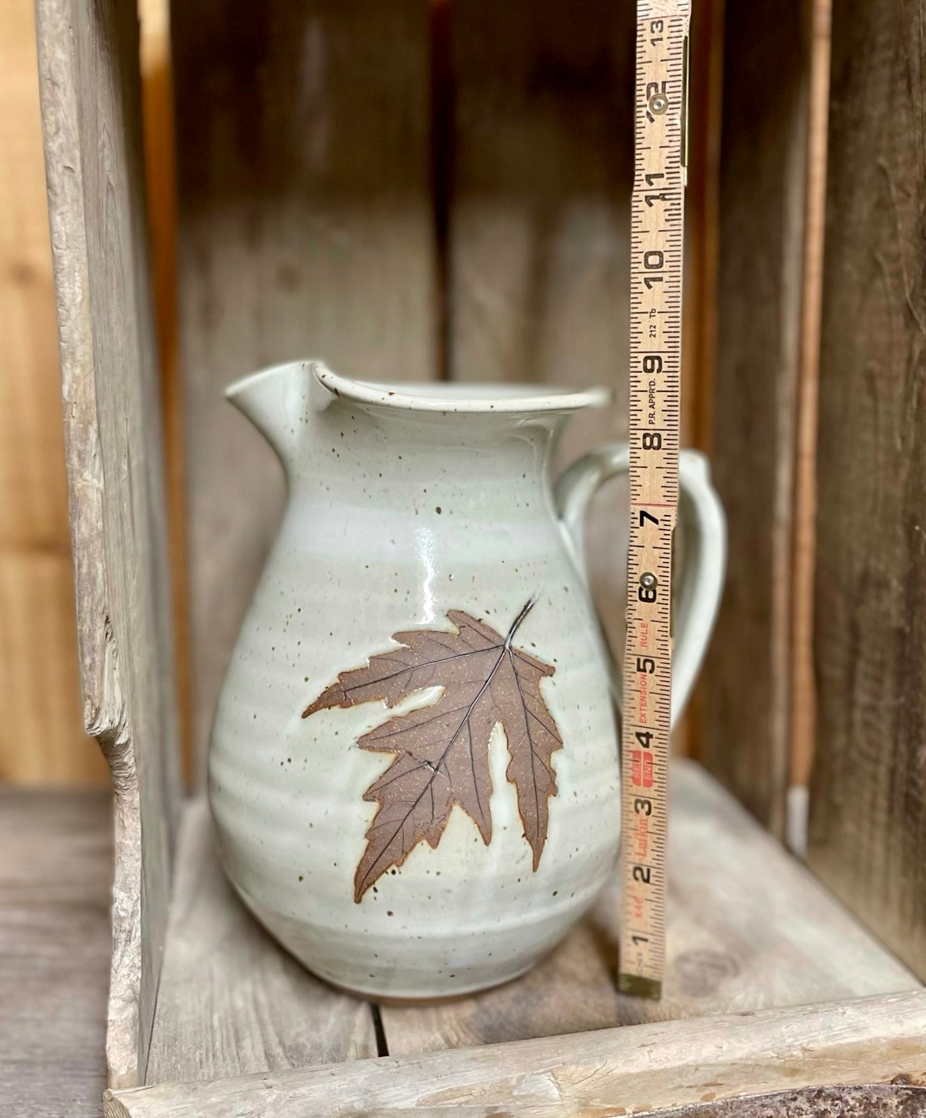 Large Leaf Pitcher {Classic White}