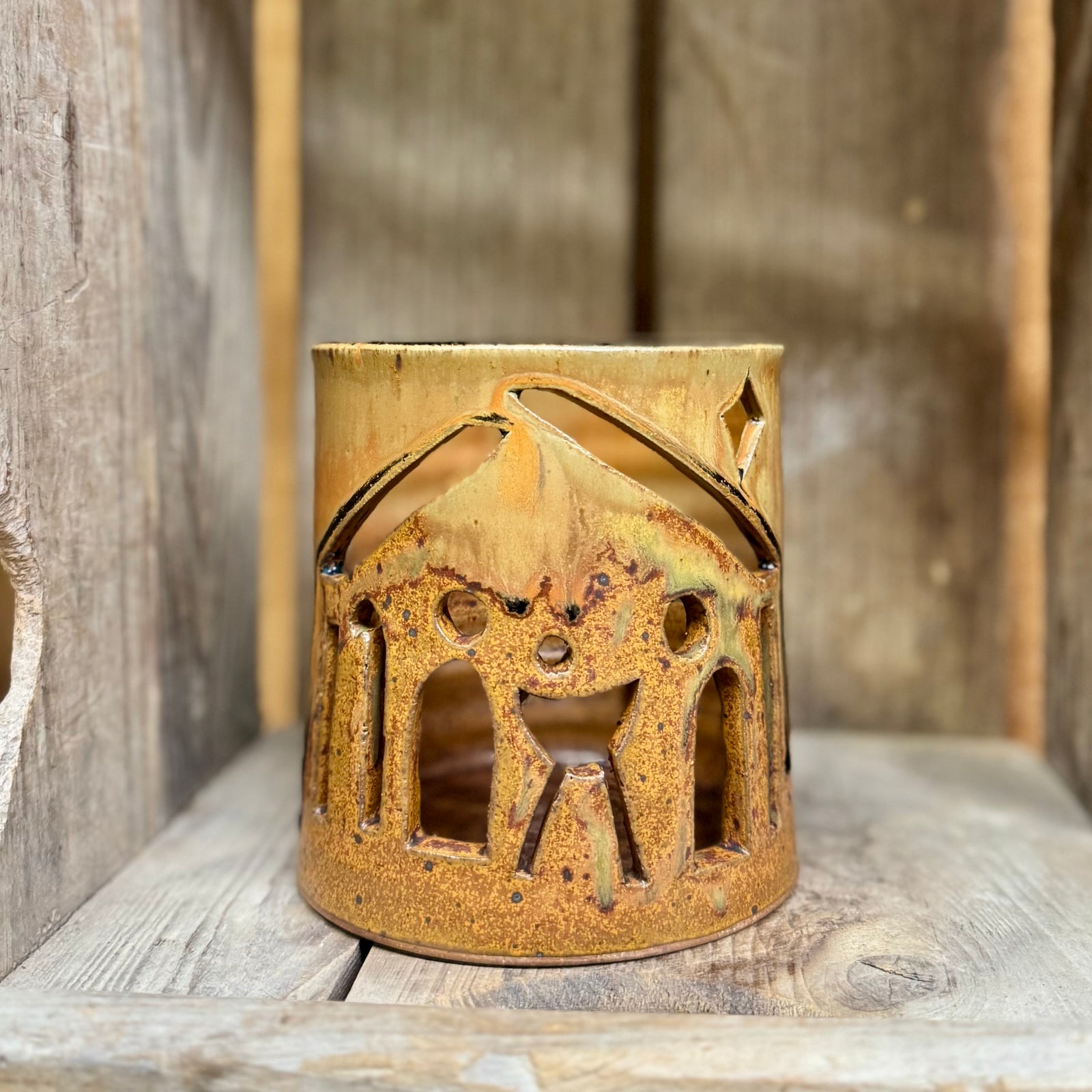 Nativity Luminary {Pumpkin}