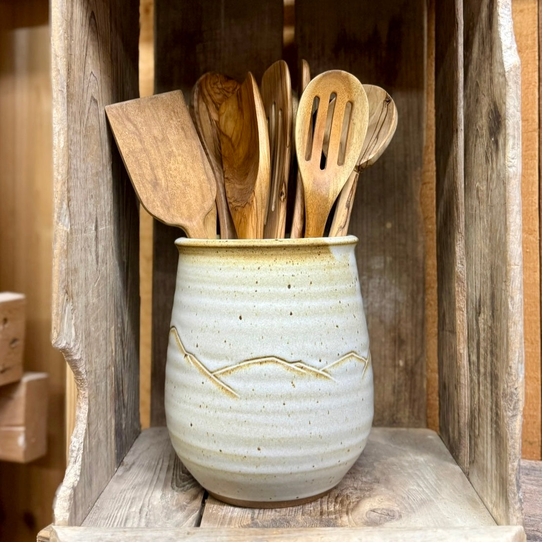 Round Utensil Holder {Stony Mountain Range}