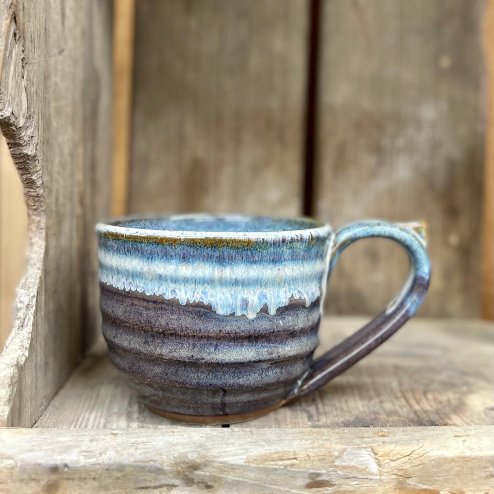 Cappuccino Mug {Smoky Blue}