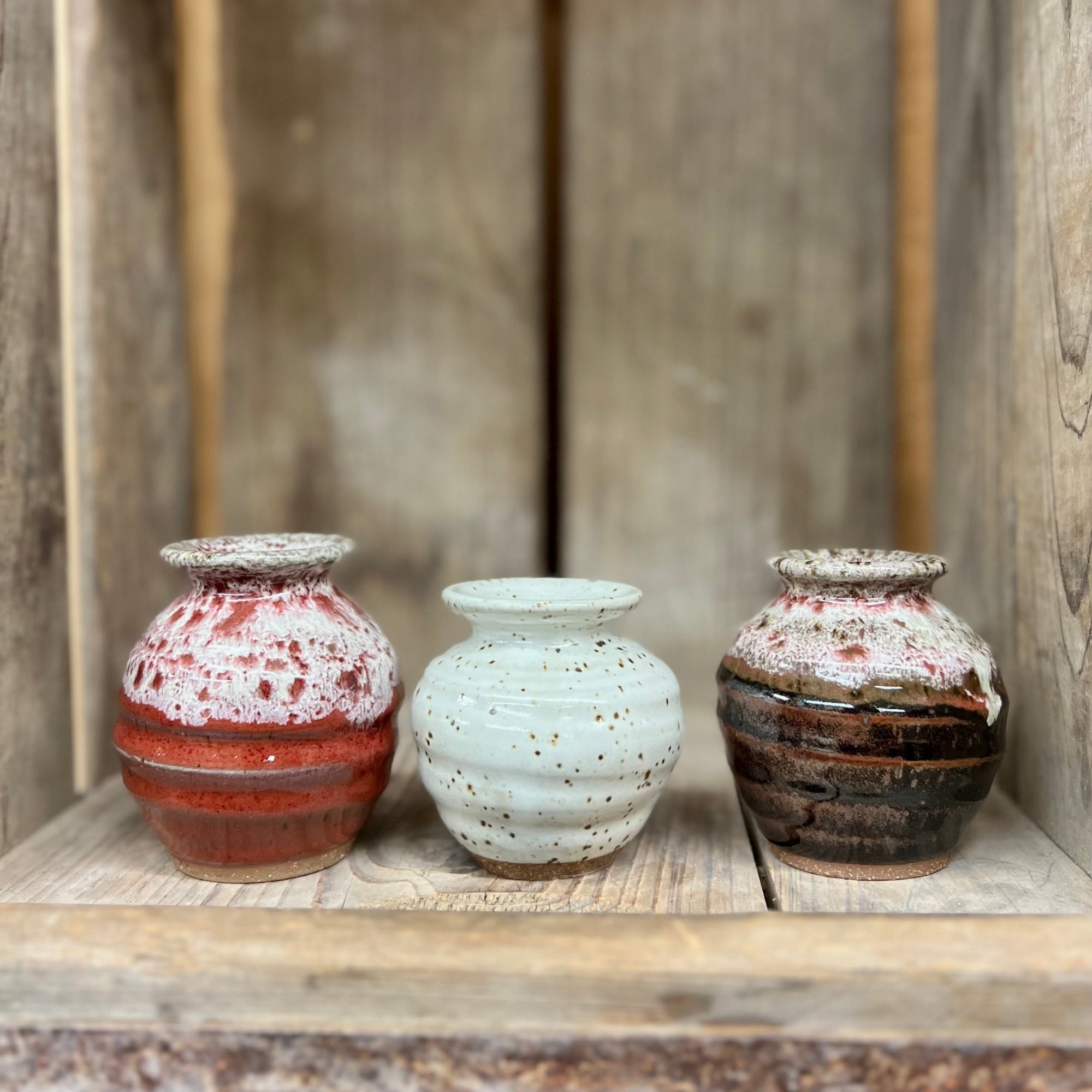 Mini Vase Set {Reds}