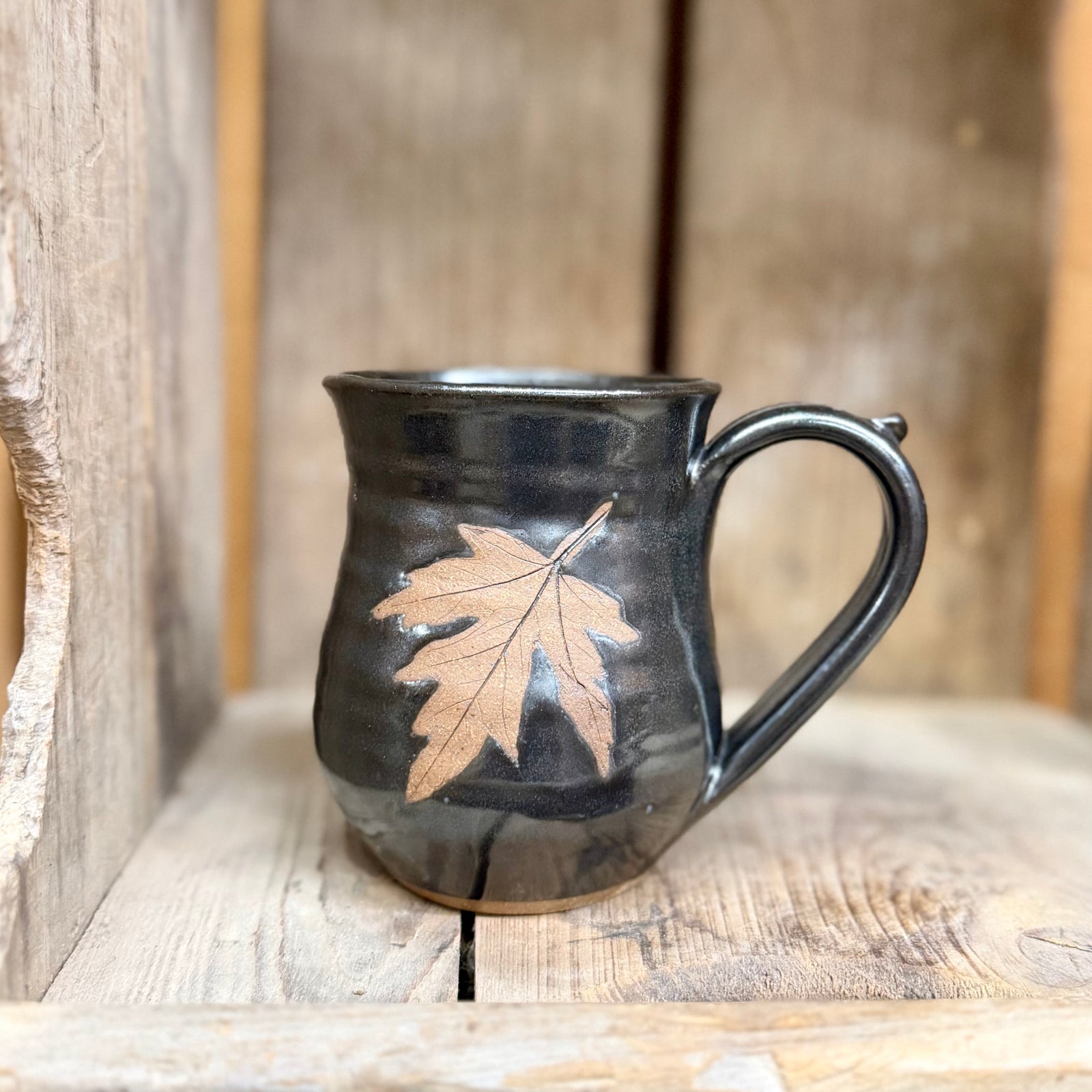 Leaf Mug {Black Bear}