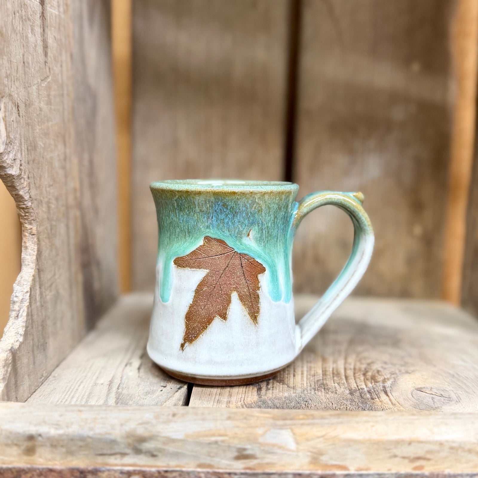 Mini Leaf Mug {Emerald}