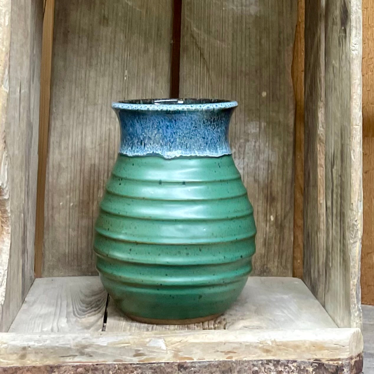 Ridged Vase {Field of Dreams}