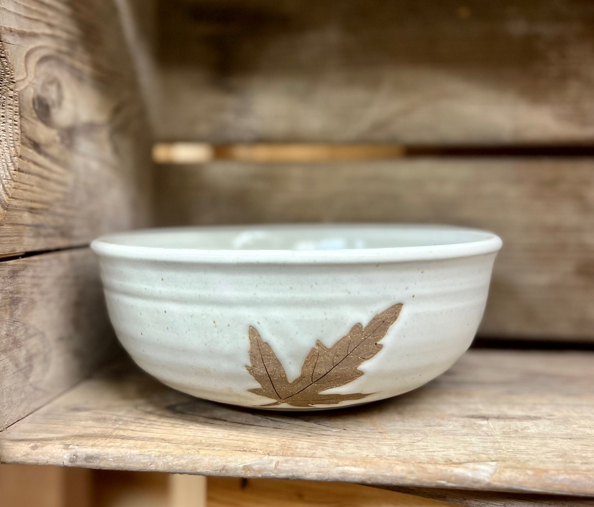 Leaf Bowl {Classic White}