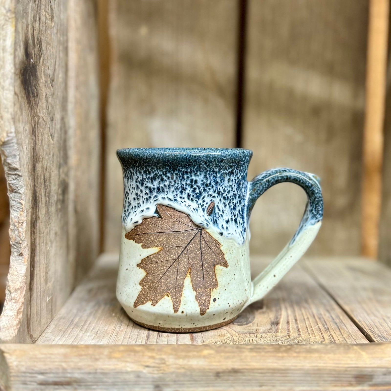 Brandon Leaf Mug {Blueberry}