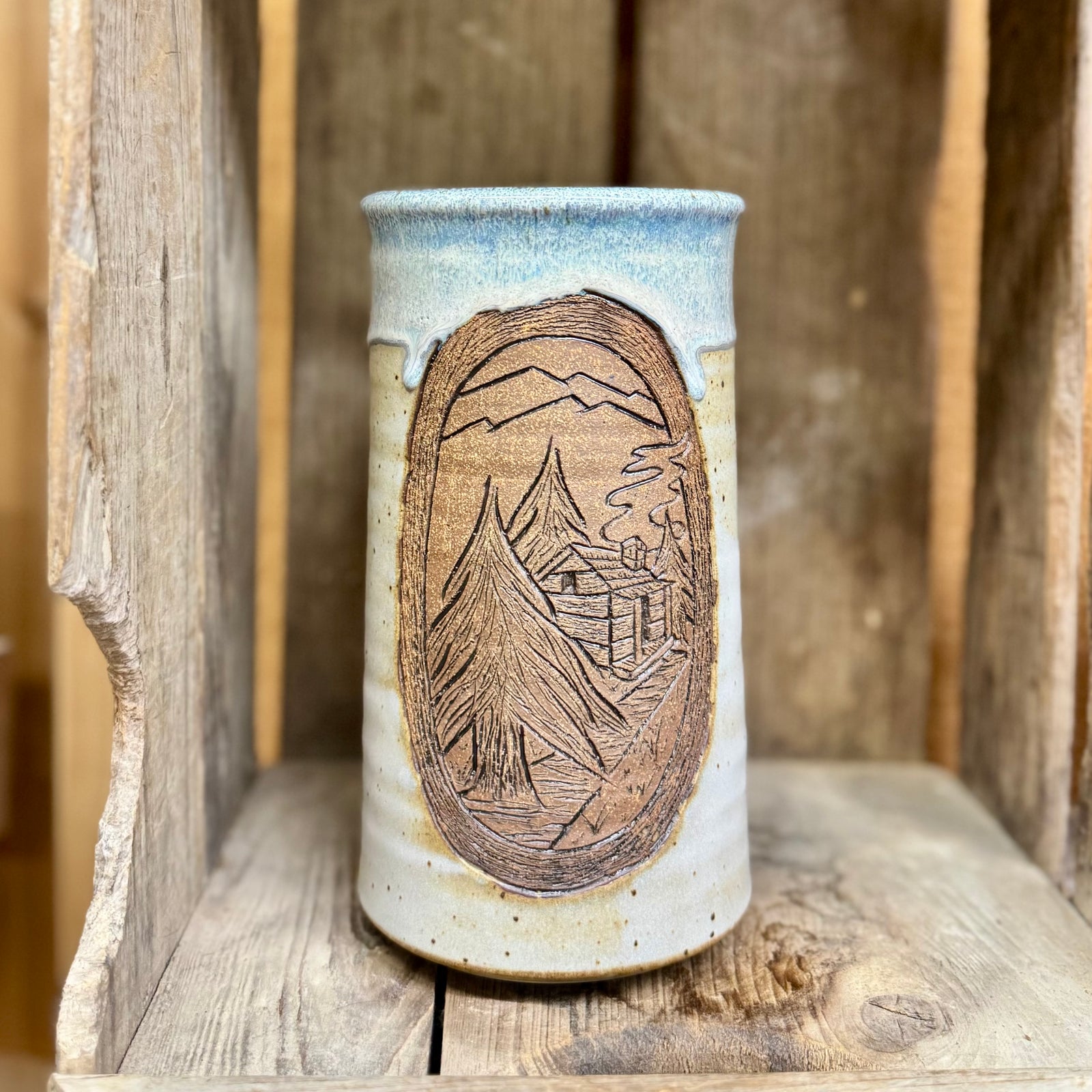 Cabin Vase {Beach}