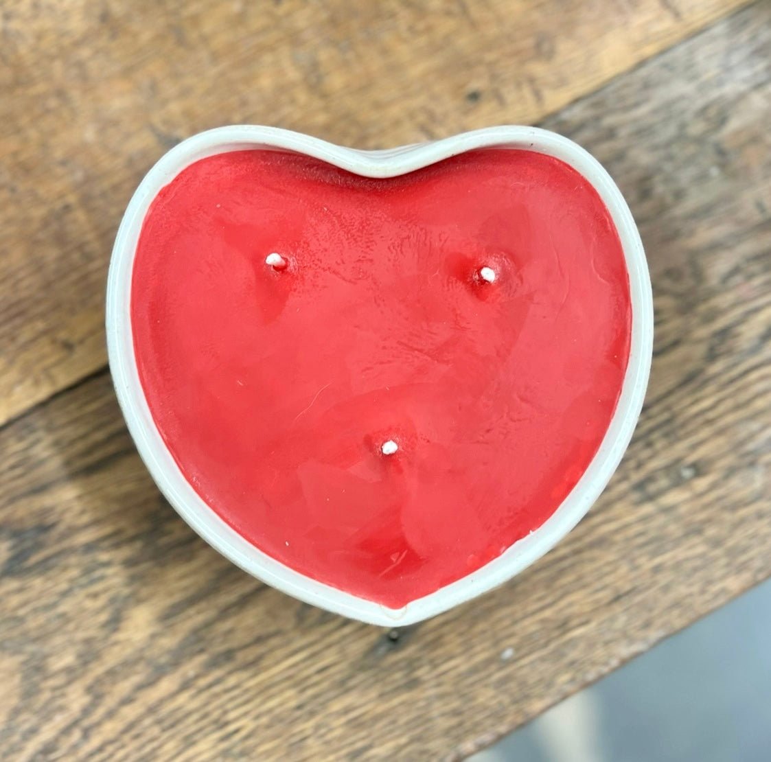 Heart Candle {Rose Red}
