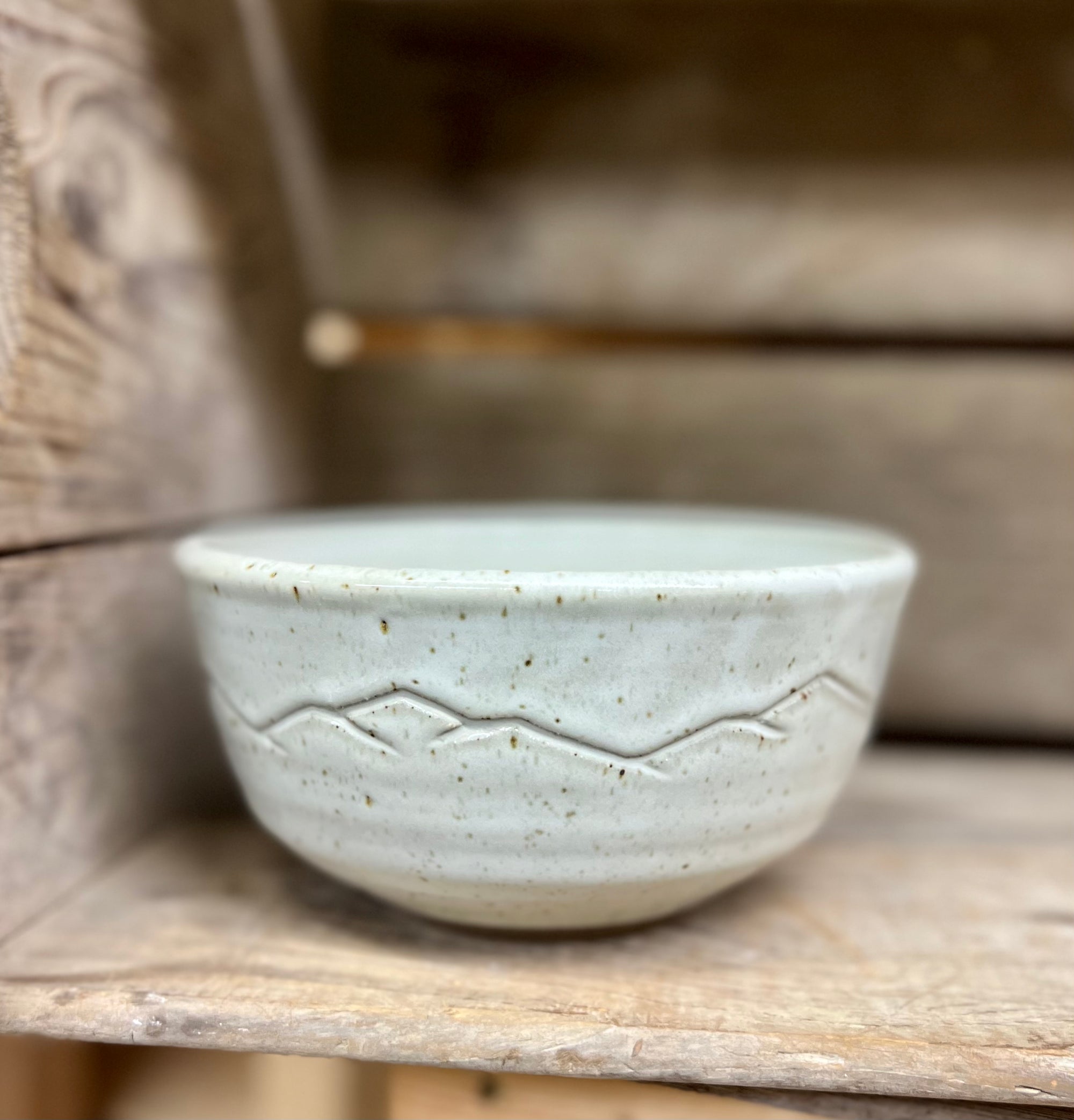 Appalachian Collection Cereal Bowl {White Mountain Range}