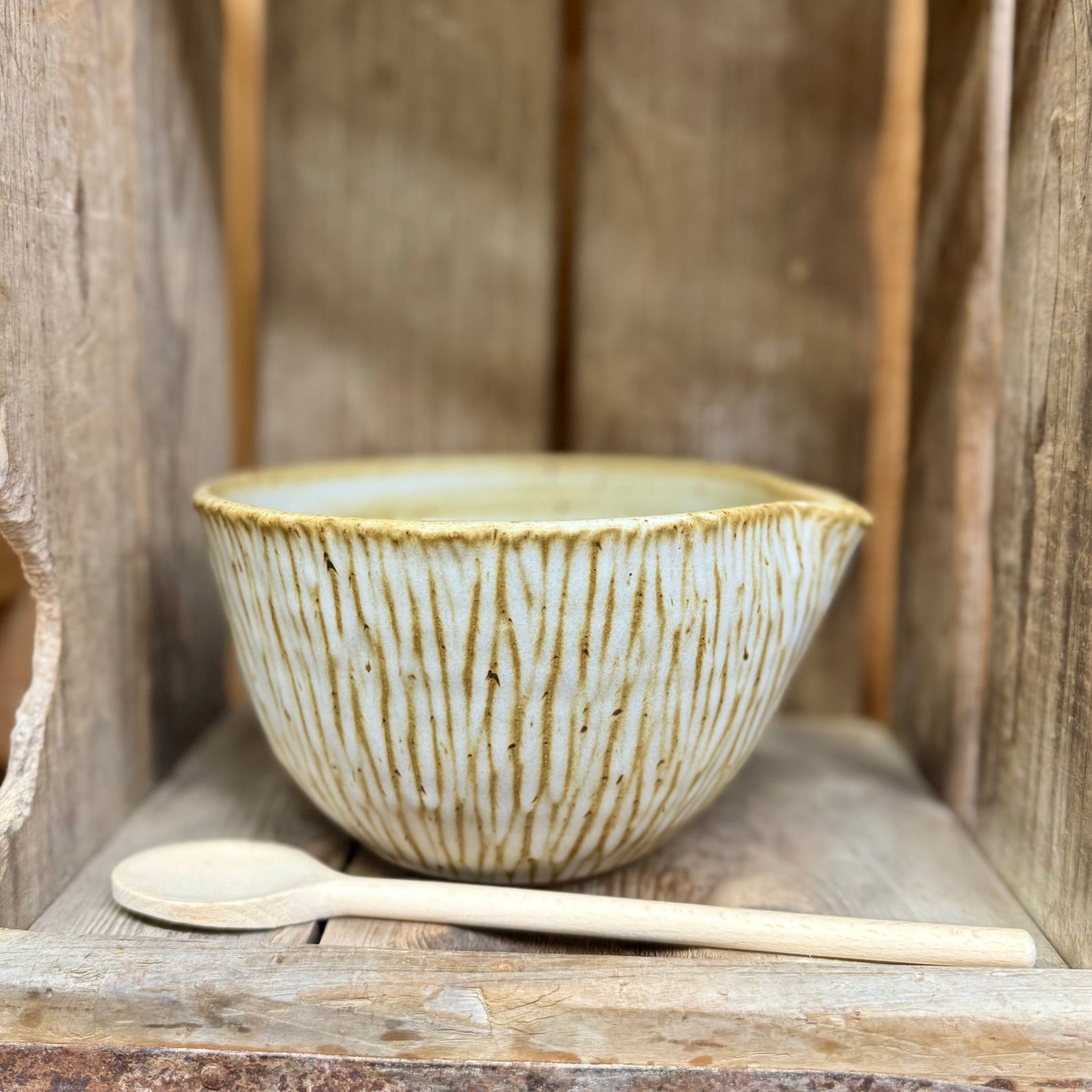 Appalachian Mixing Bowl Medium {Stony Bark}