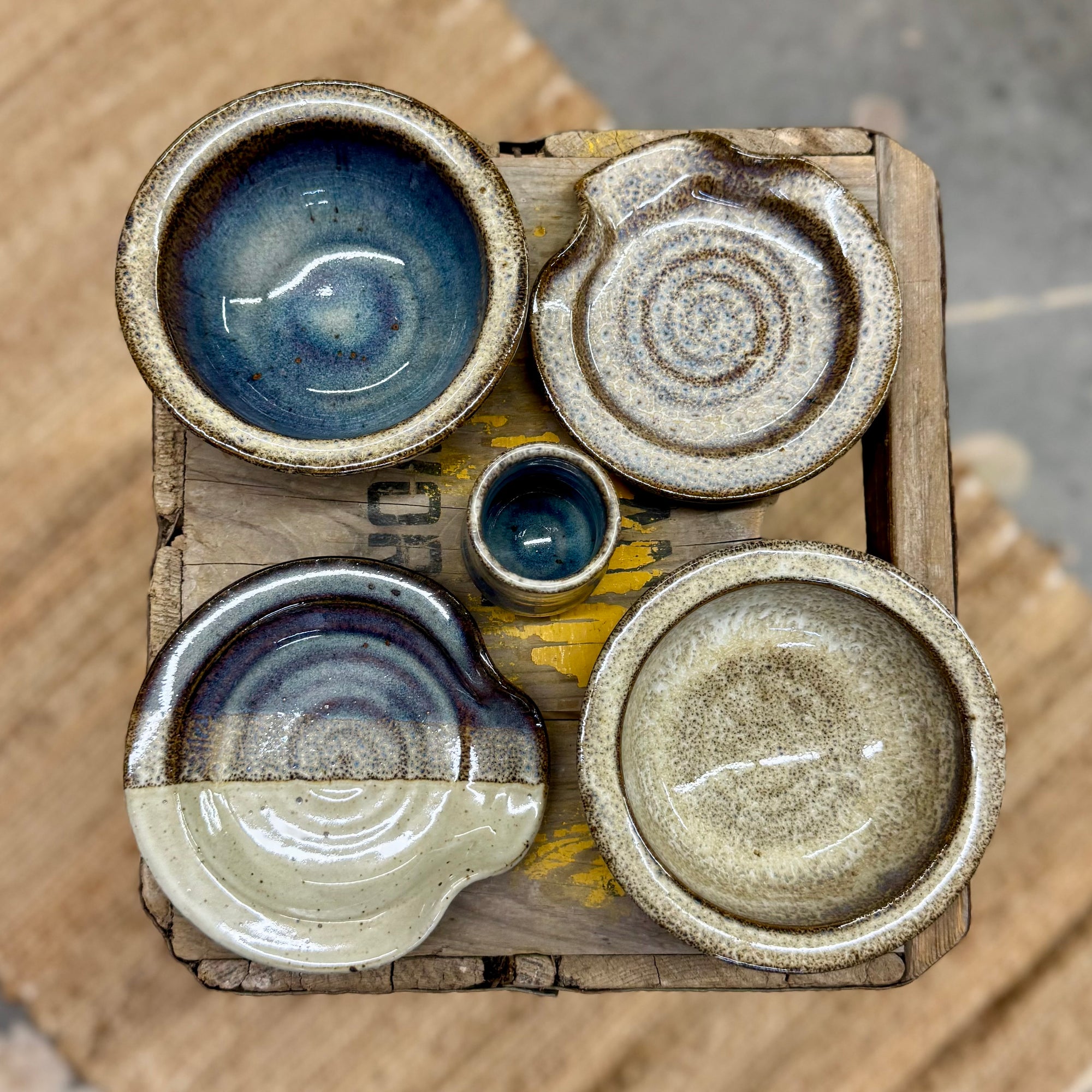 Basket Pots Assorted {Blue Mist}