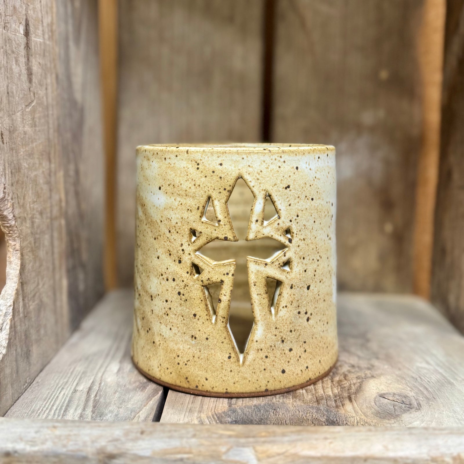 Cross Luminary {Stony}