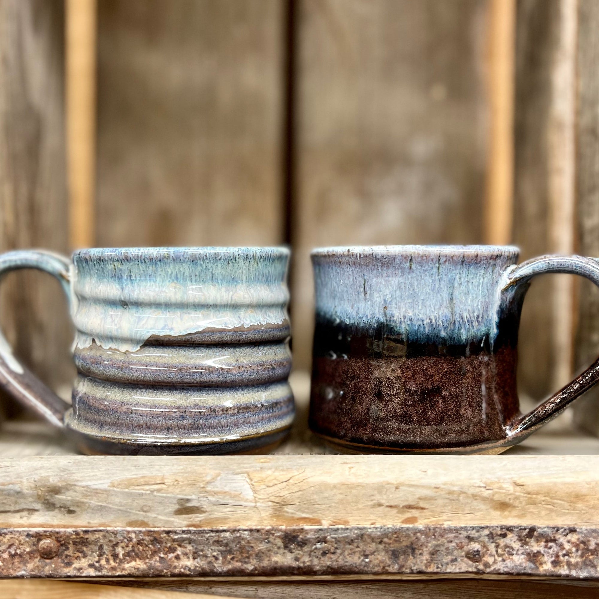 Mug Set of 2 {Smoky Blue + Denim}