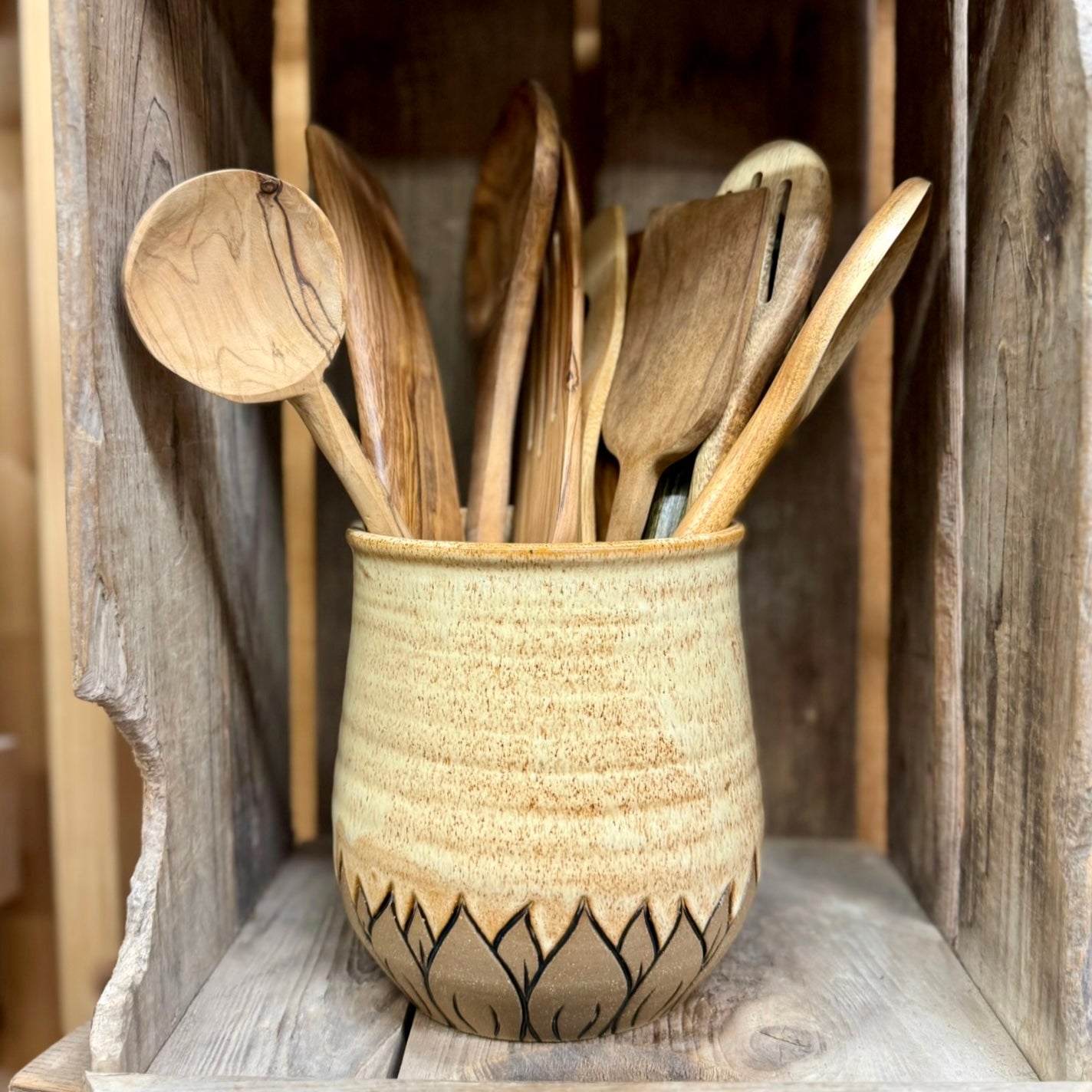 Sunflower Utensil Holder