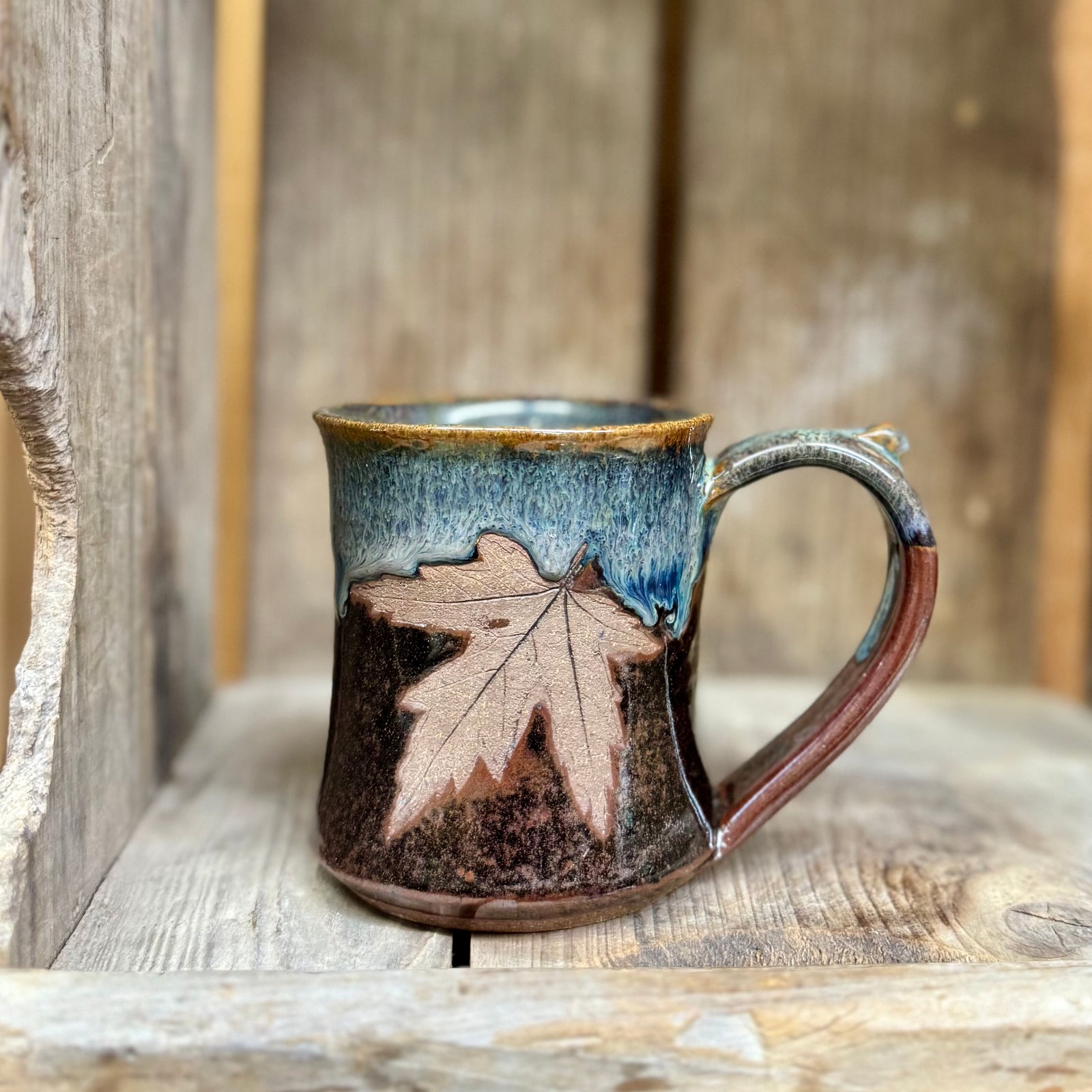 Brandon Leaf Mug {Twilight}