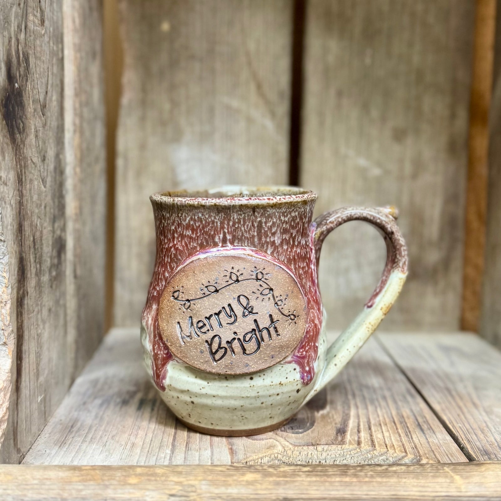Merry and Bright Mug {White Chocolate Raspberry}