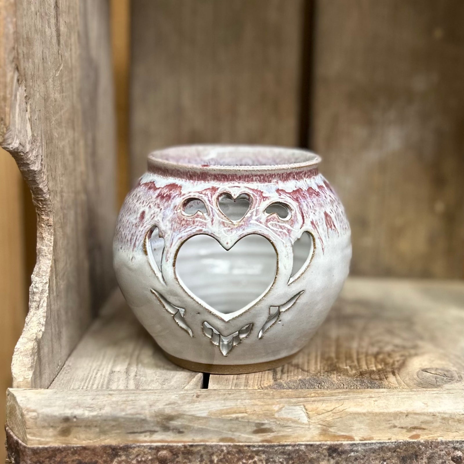 Heart Luminary {Candy Cane}