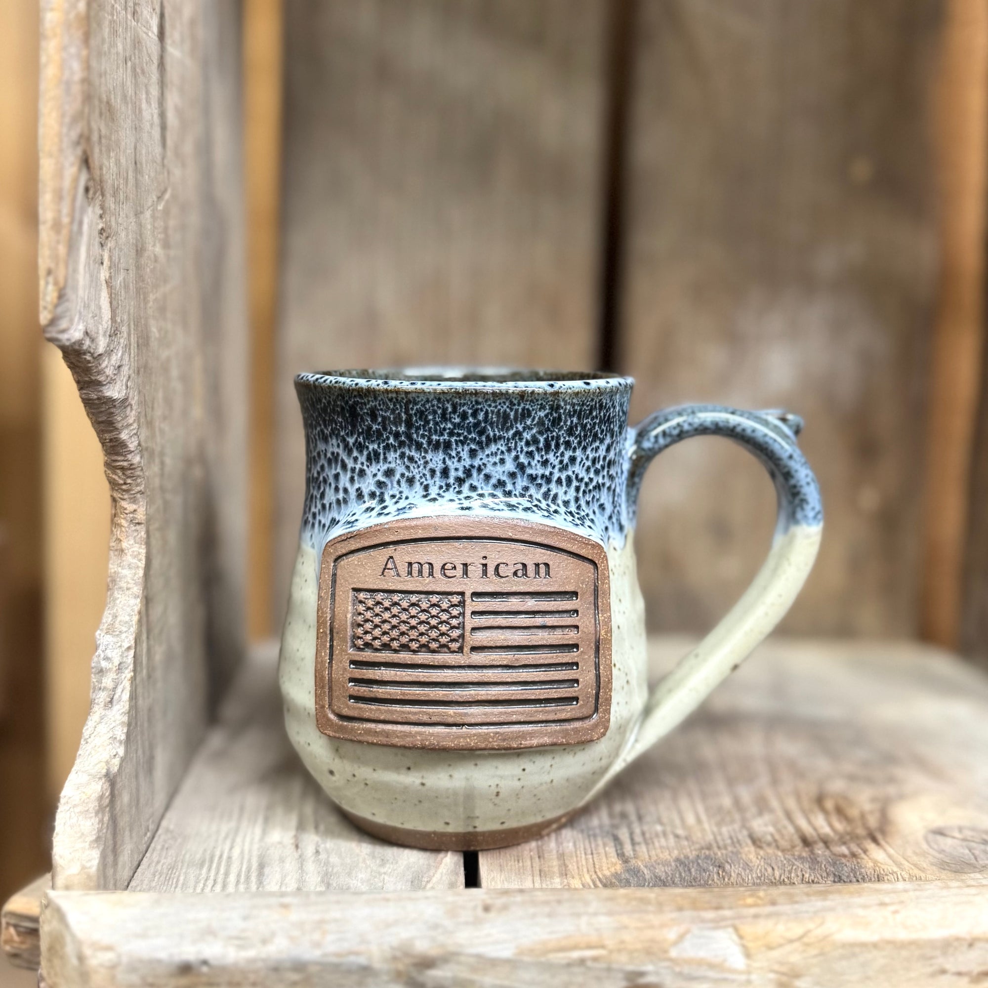American Flag Mug {Blueberry}