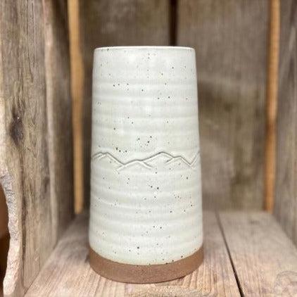 Appalachian Collection Large Cylinder Vase {White Mountain Range}