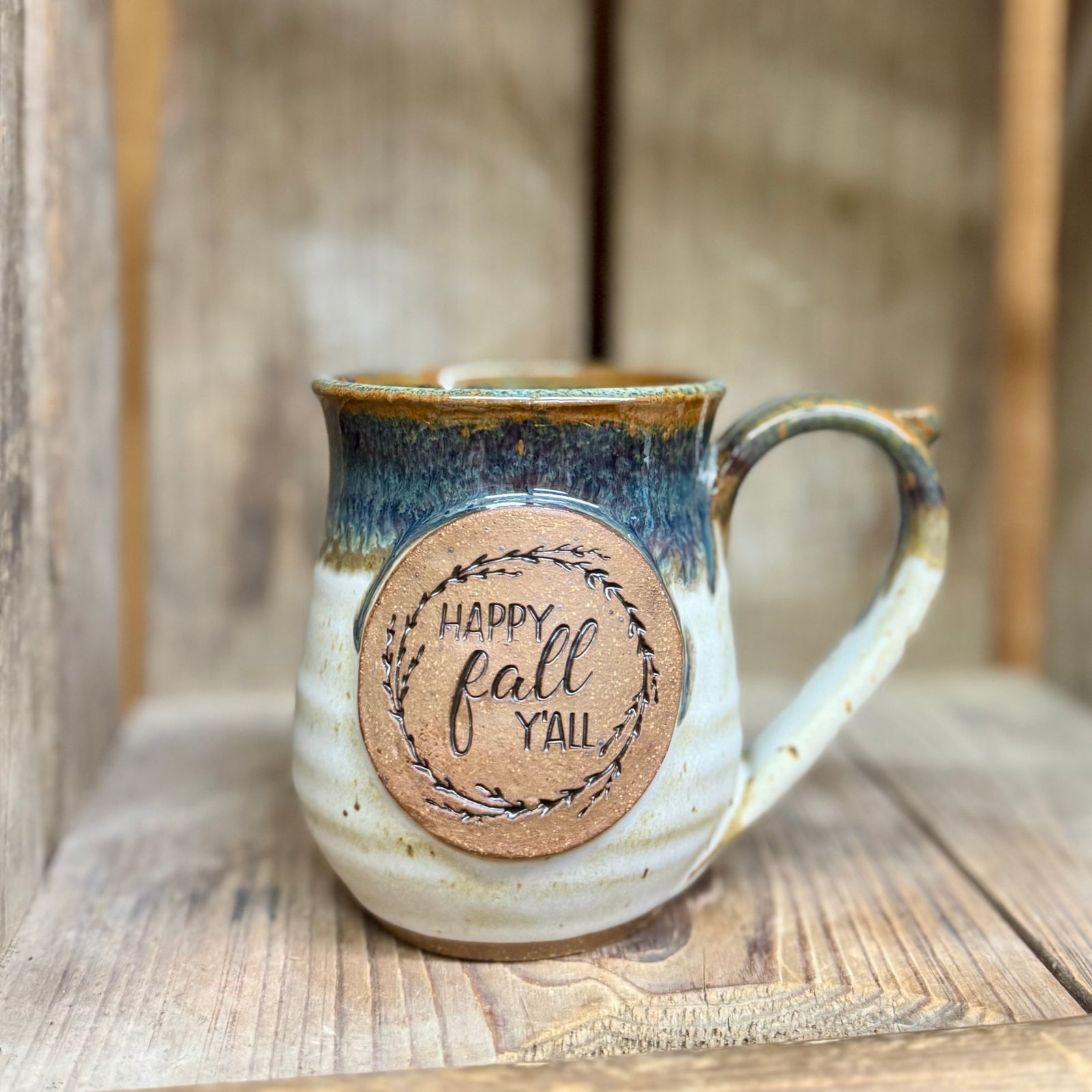 Happy Fall Y’all Mug {Stormy Beach}