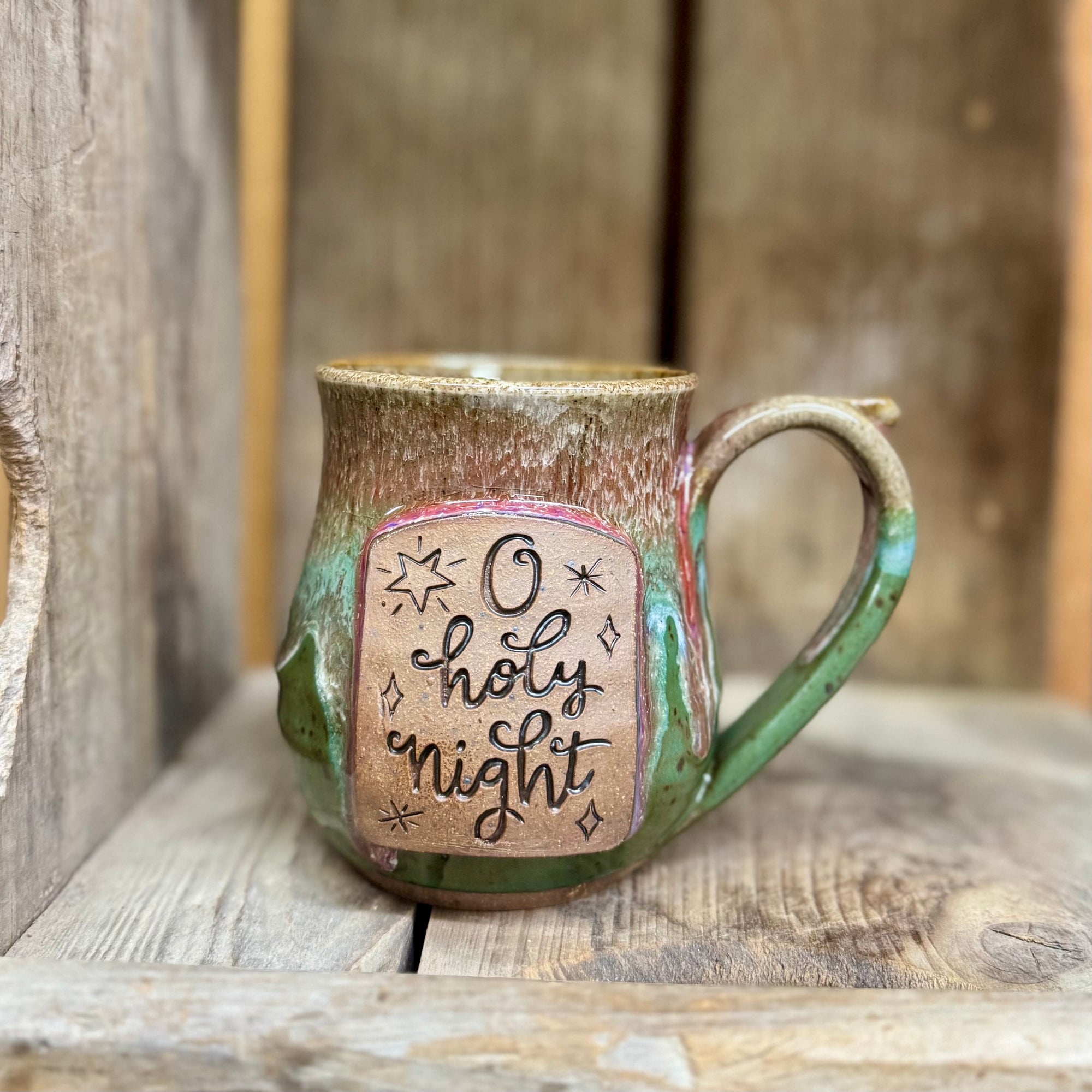 O Holy Night Mug {Poinsettia}