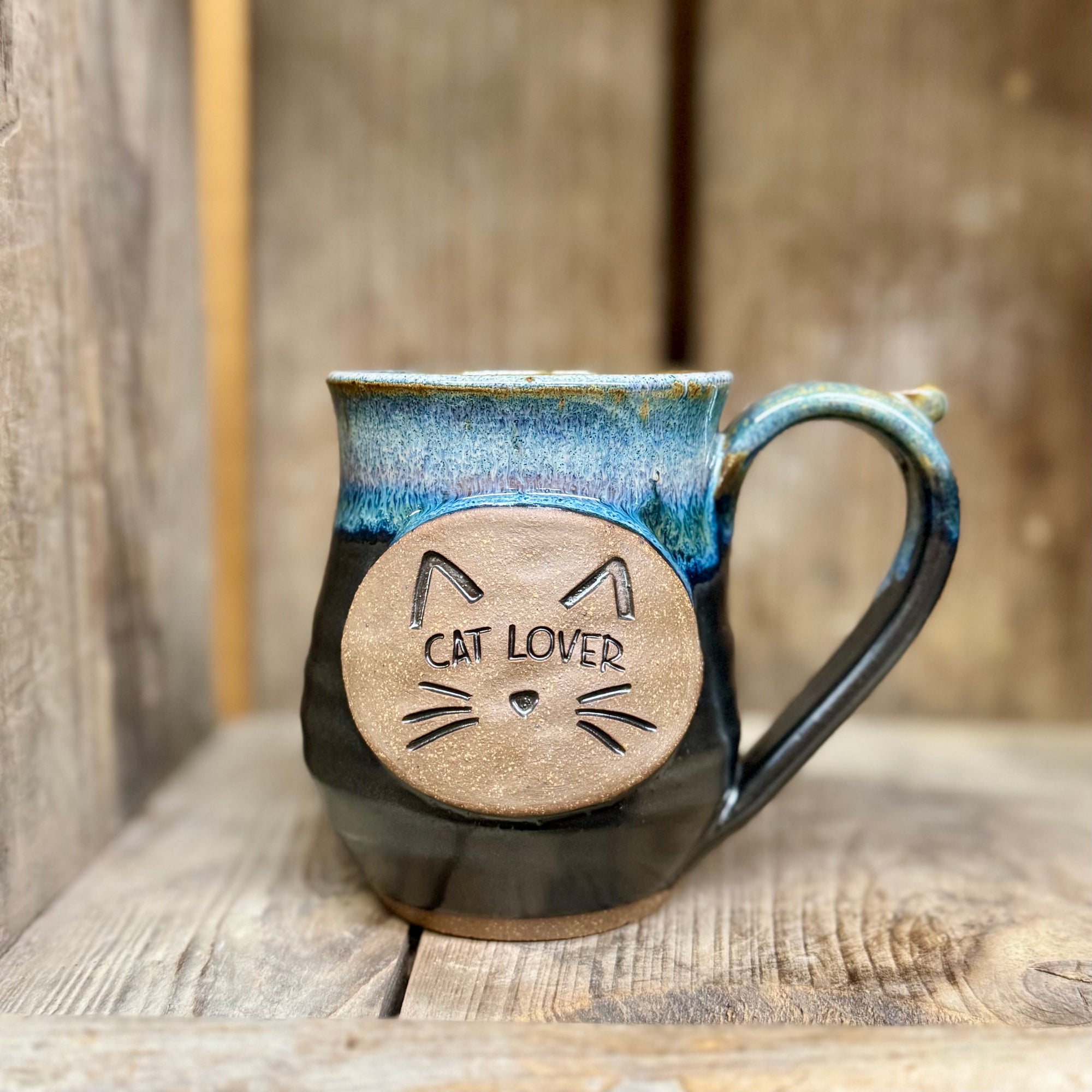 Cat Lover Mug {Black and Blue}