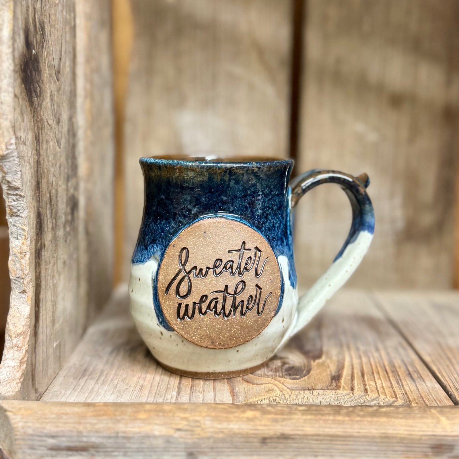 Sweater Weather Mug {Blue Jay}