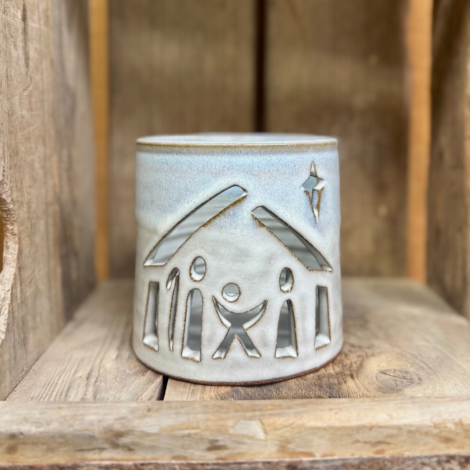 Nativity Luminary {Snow}