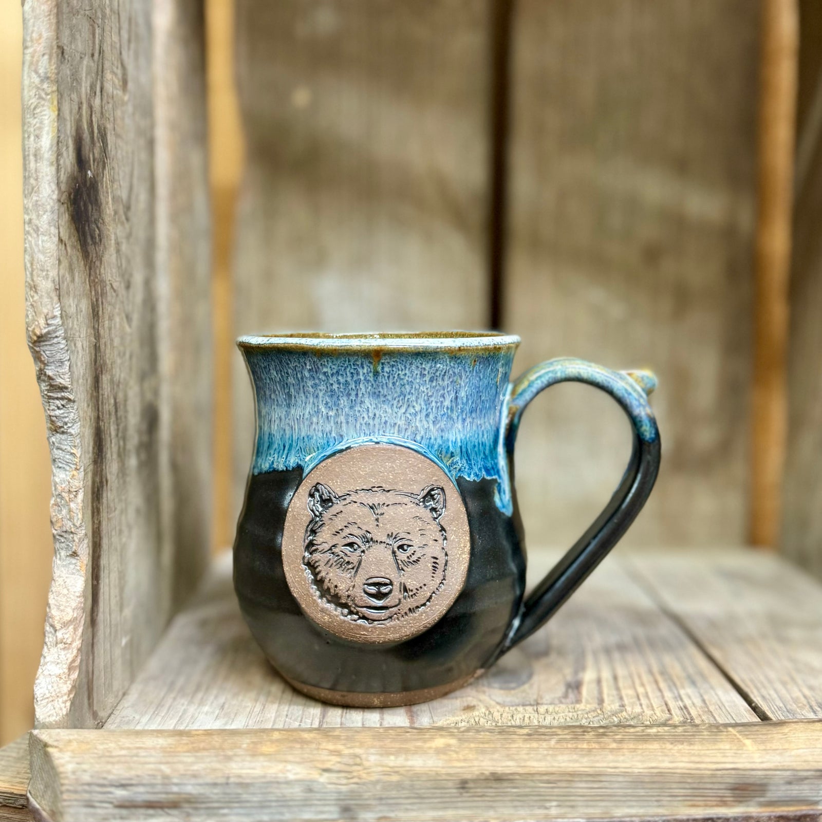 Bear Mug {Black and Blue}