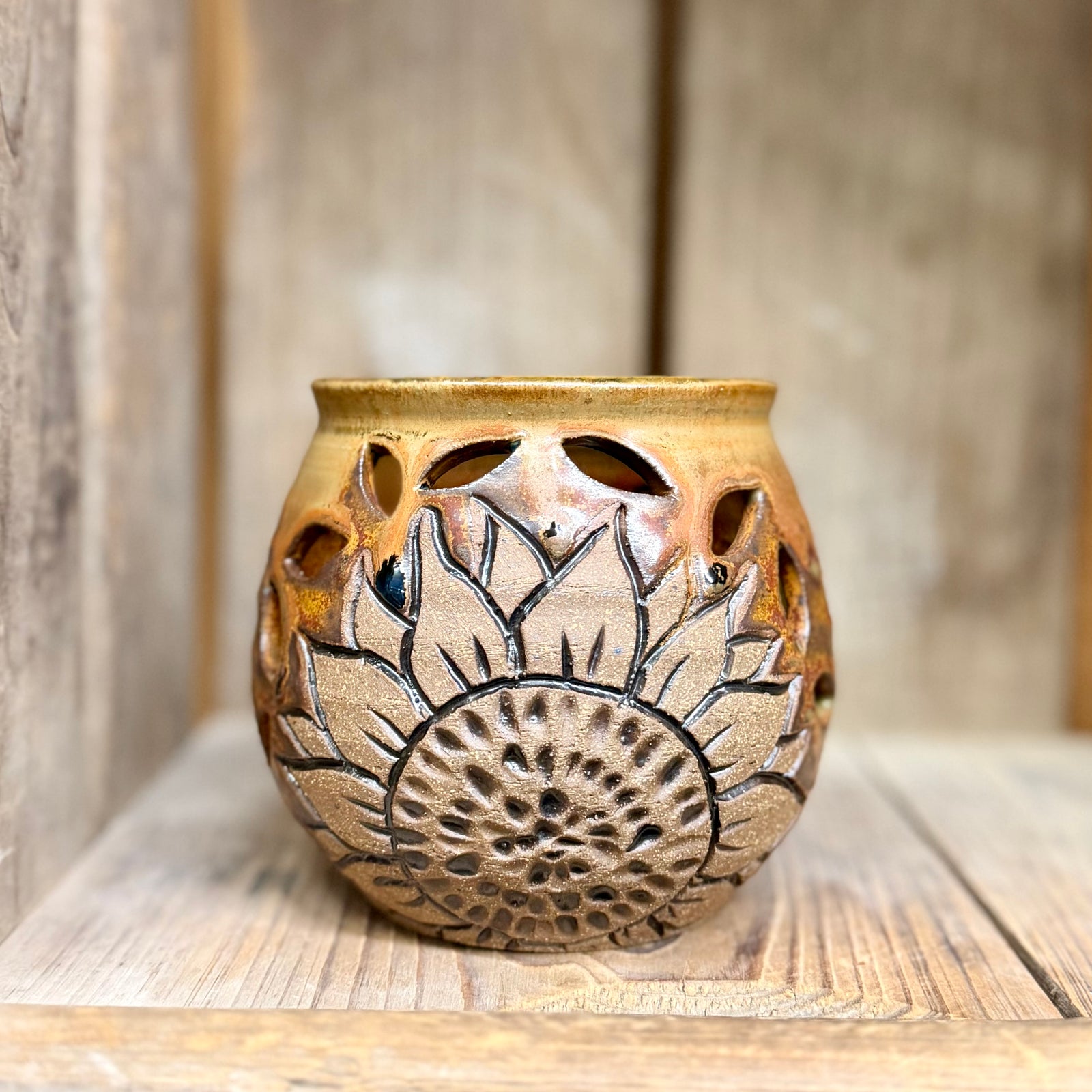 Sunflower Luminary {Pumpkin}