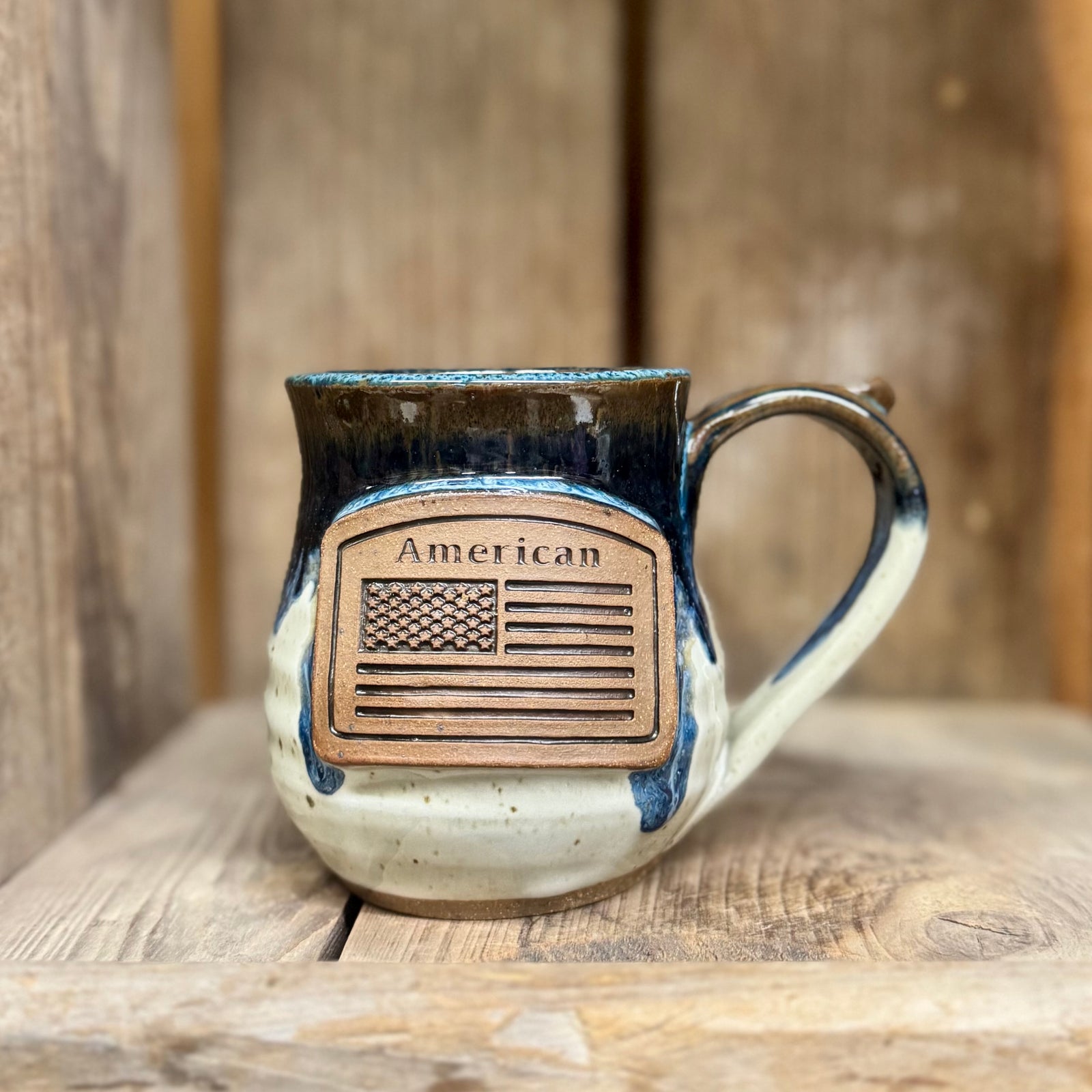 American Flag Mug {Blue Jay}