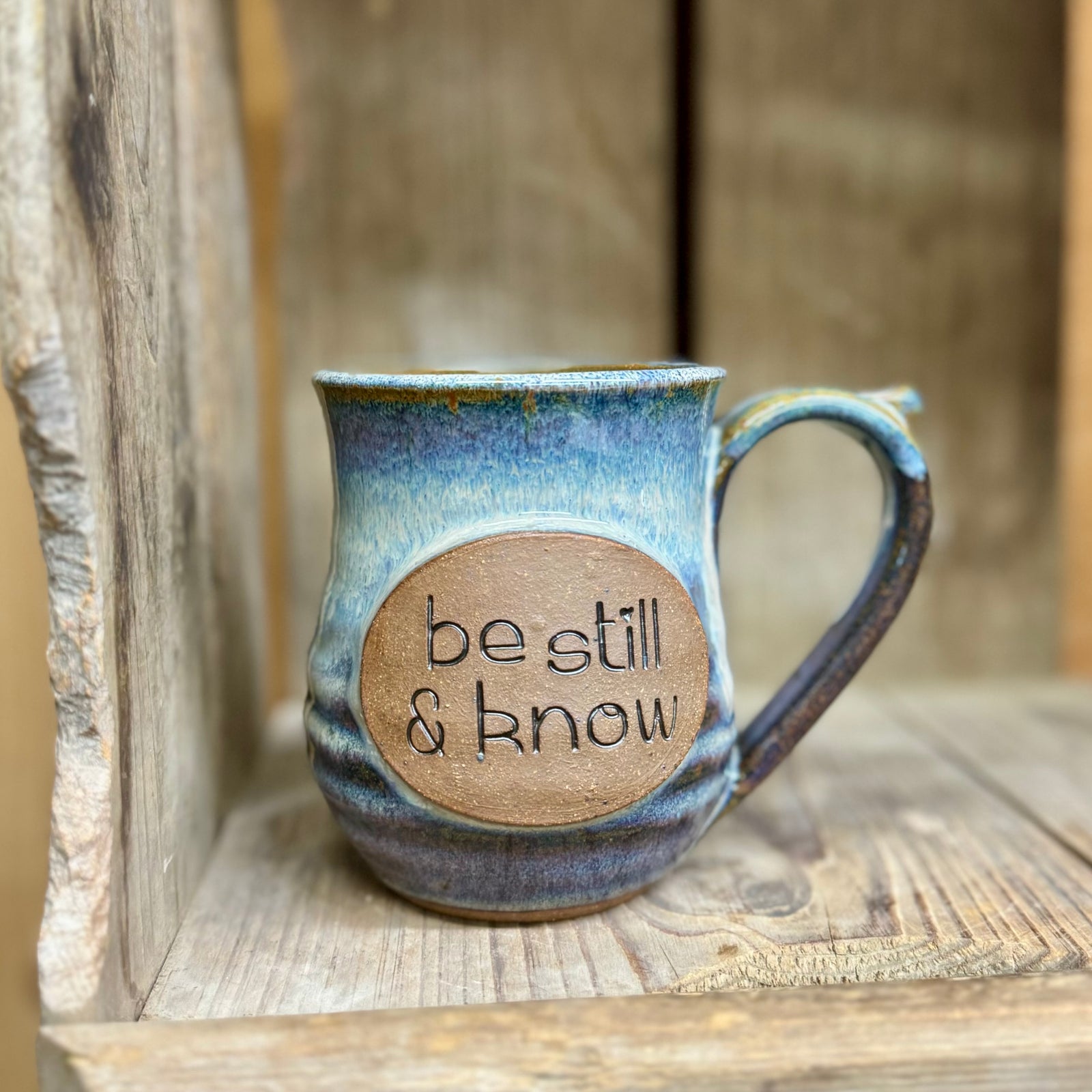 Be Still and Know Mug {Smoky Blue}