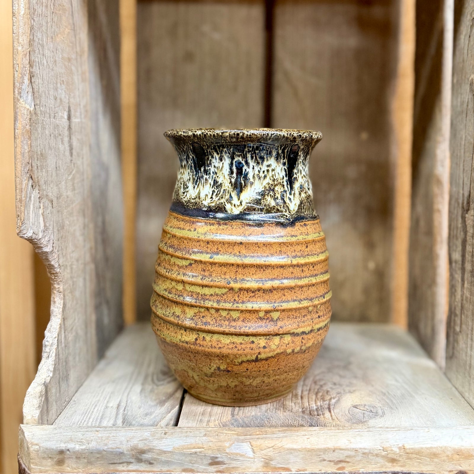 Ridged Vase {Harvest}
