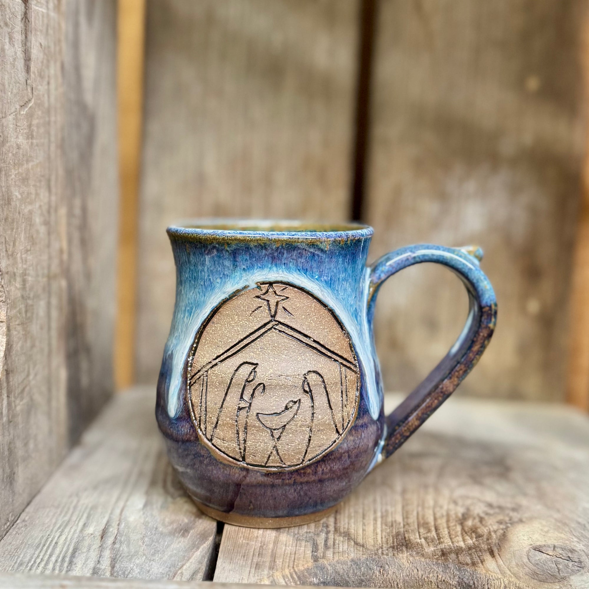 Nativity Mug {Smoky Blue}