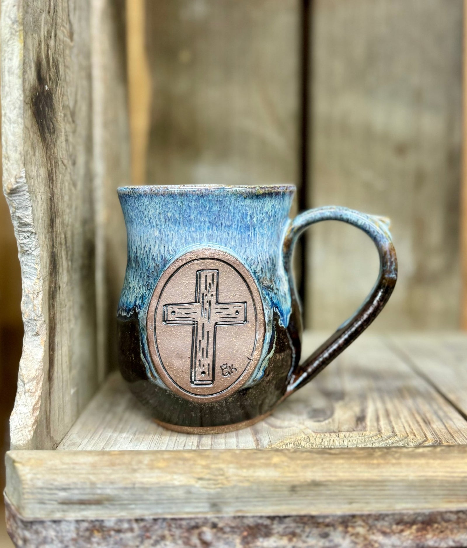 GK Cross Mug {Denim}