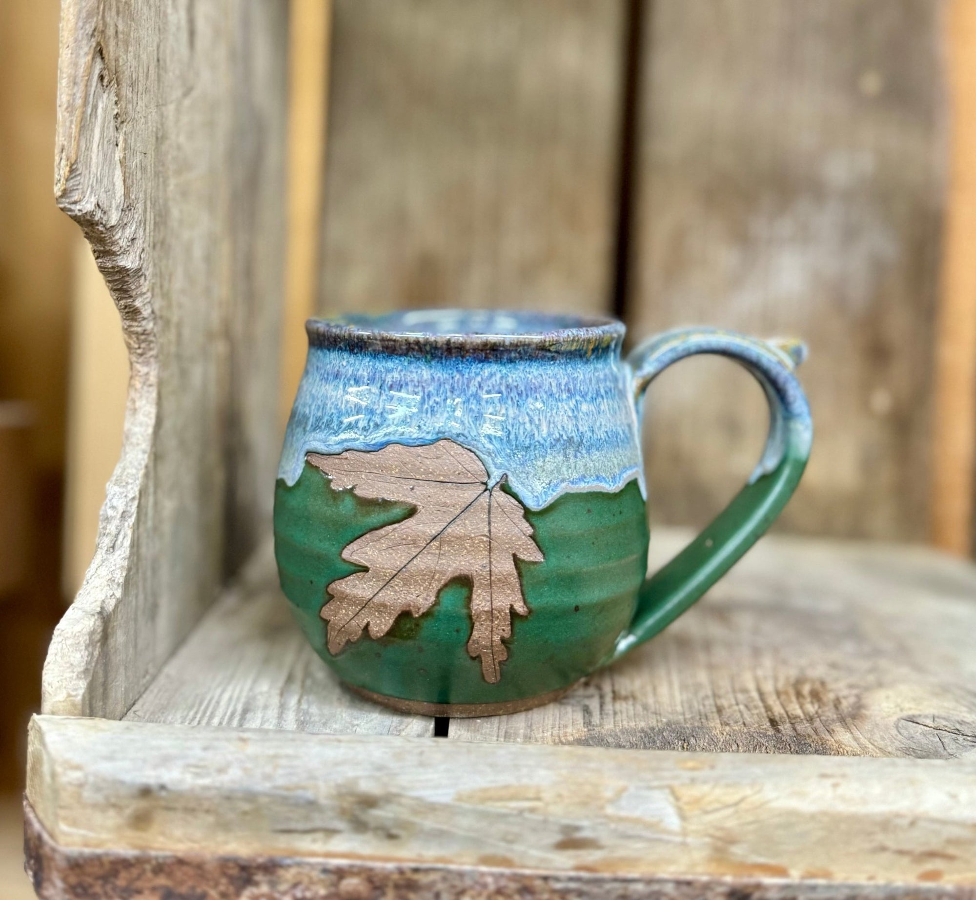 Barrel Leaf Mug {Field of Dreams}