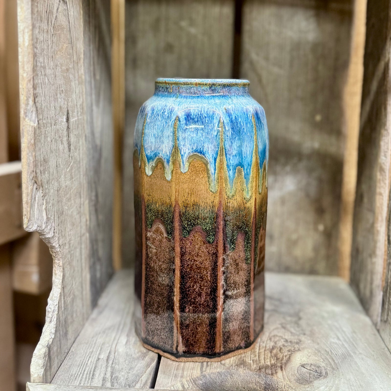 Tall Vase {Earth and Sky}