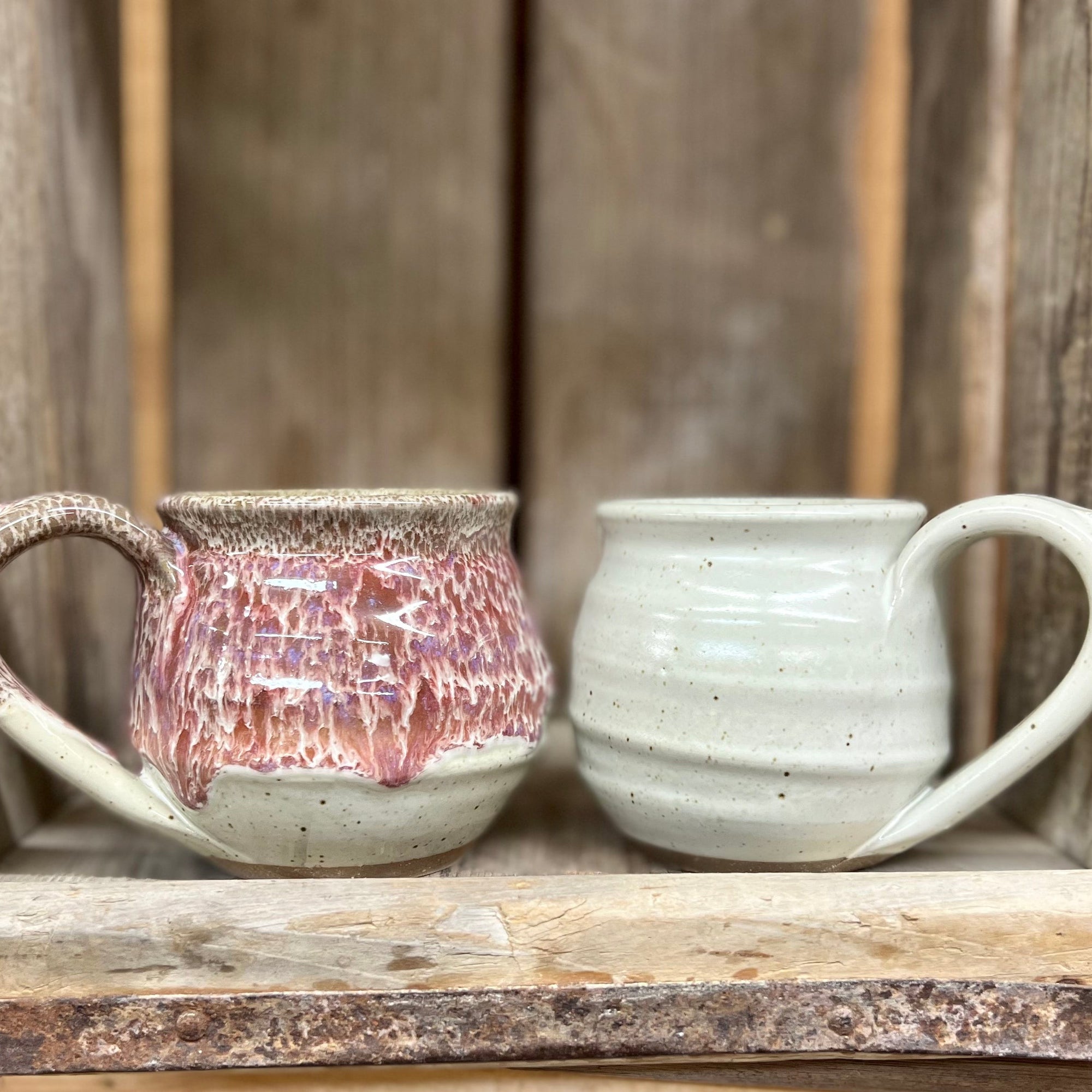 Mug Set of 2 {Classic White + White Chocolate Raspberry}
