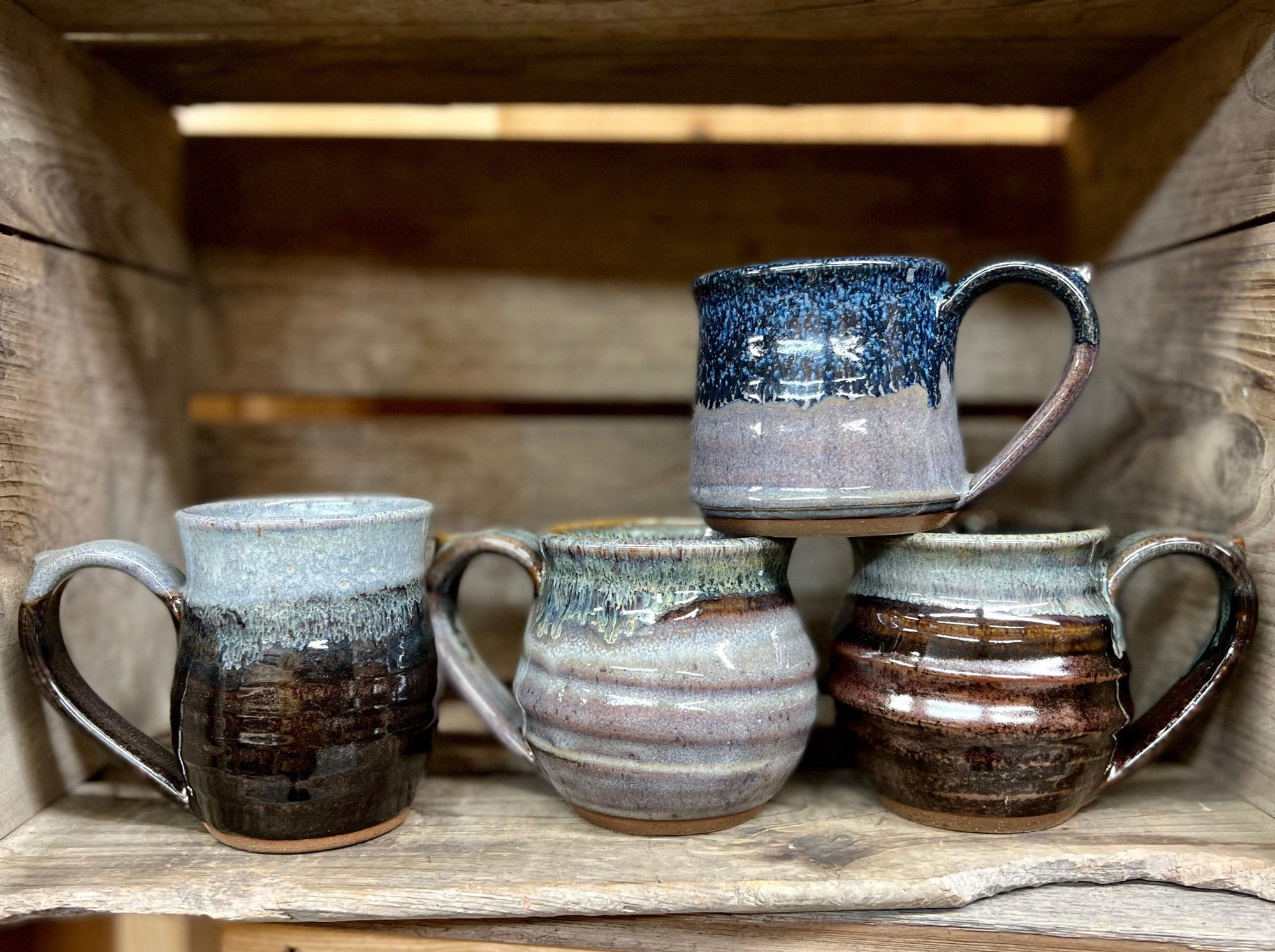 Mug Set of 4 {Blue Collection}