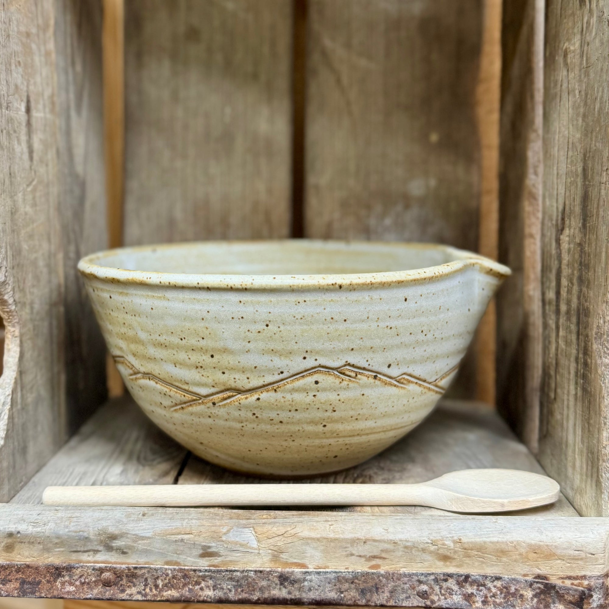 Appalachian Mixing Bowl Large {Stony Mountain Range}