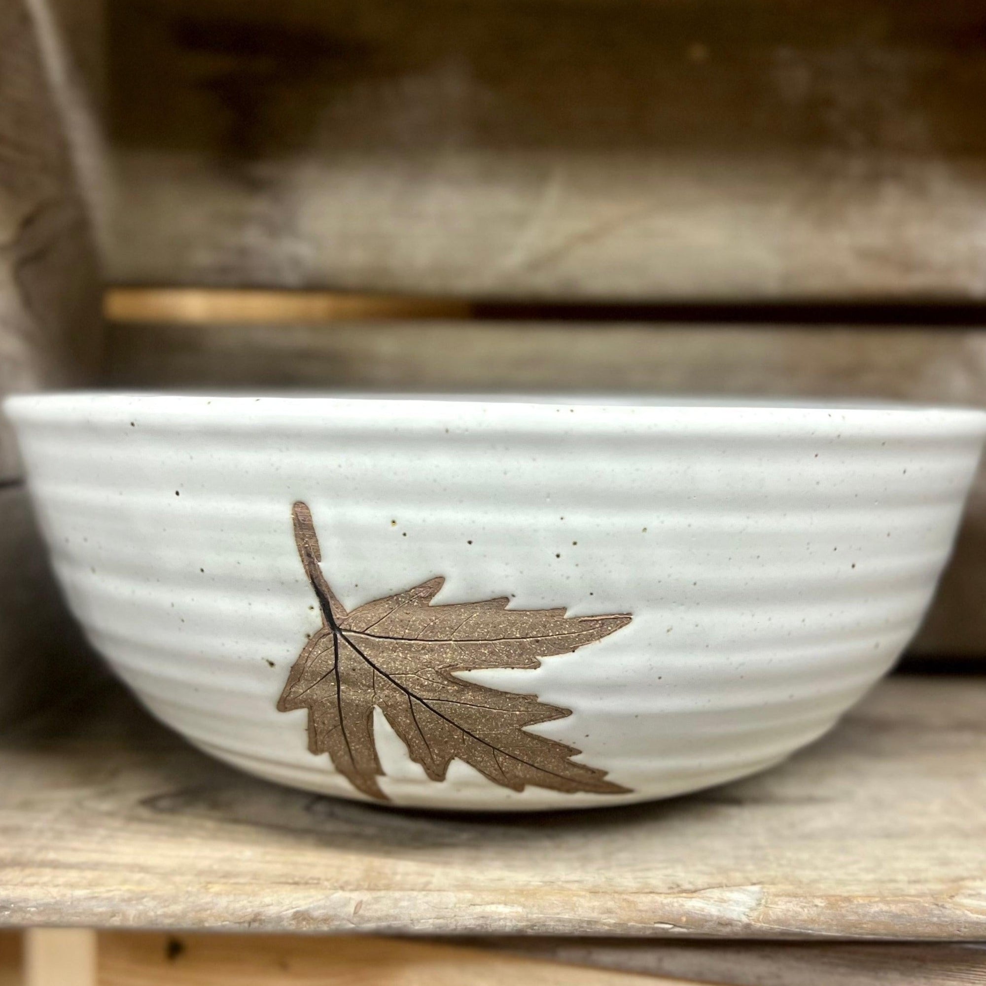 Leaf Bowl {Classic White}