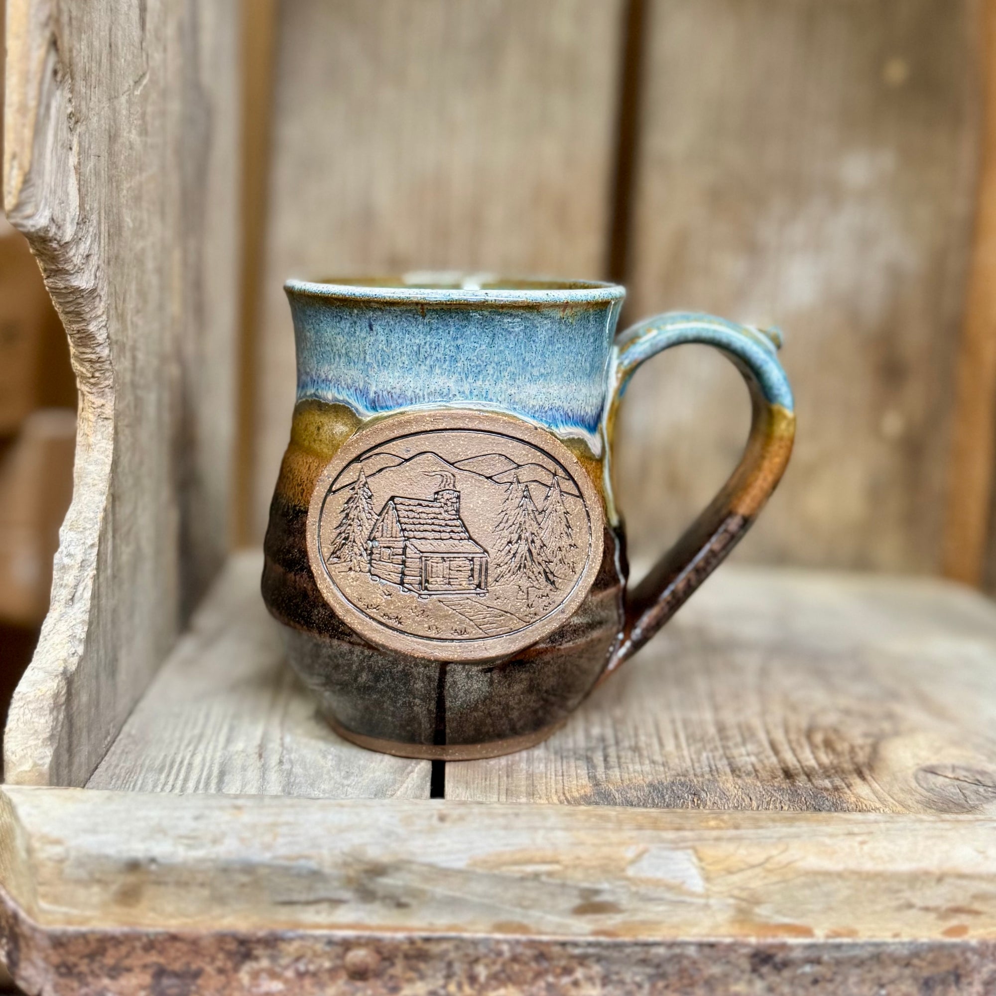 Cabin Mug {Earth and Sky}