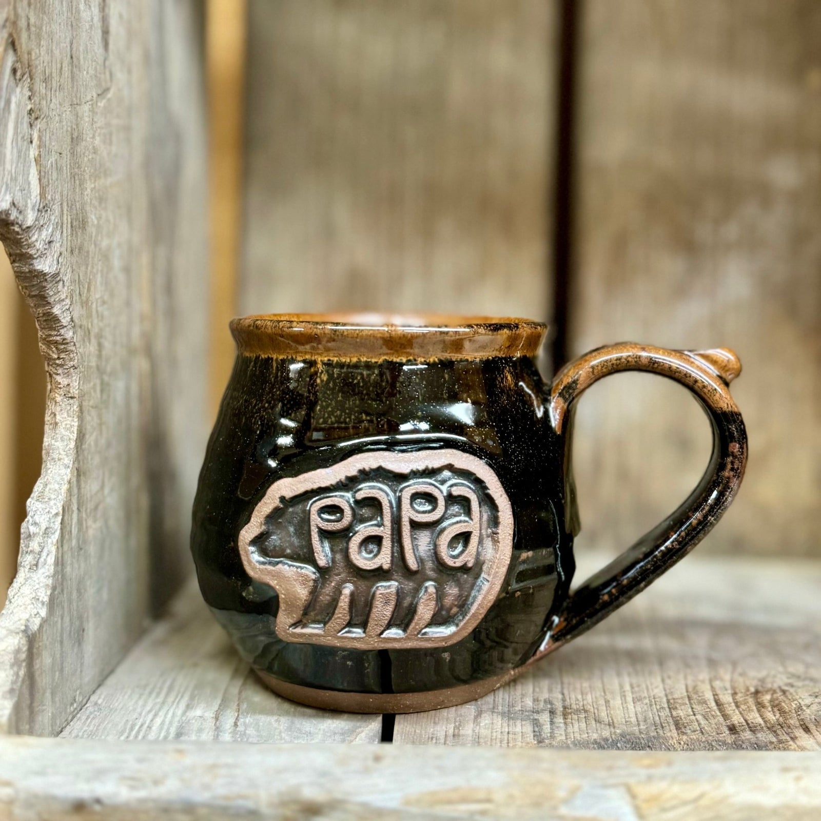 Papa Bear Mug {Walnut}