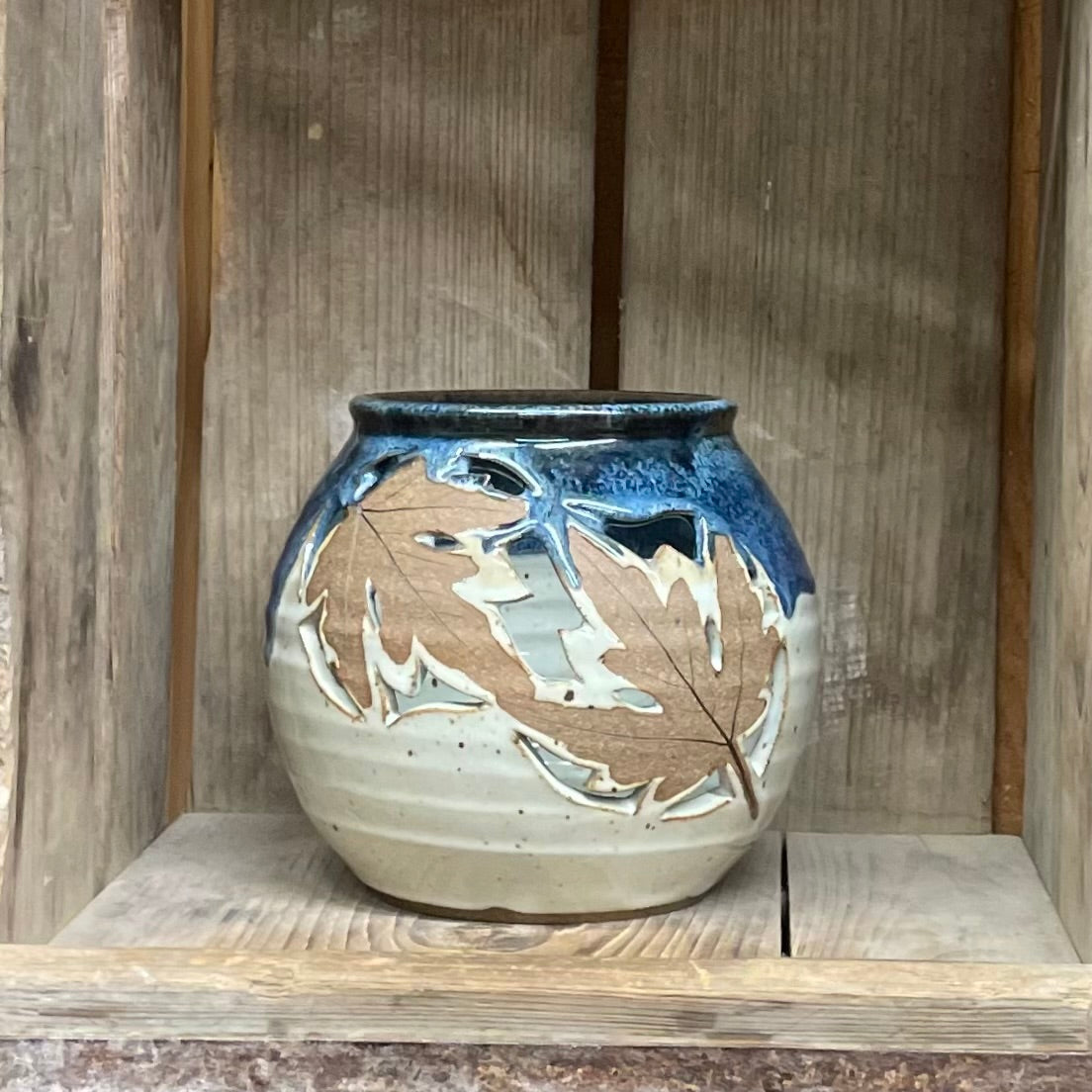 Leaf Luminary {Blue Jay}