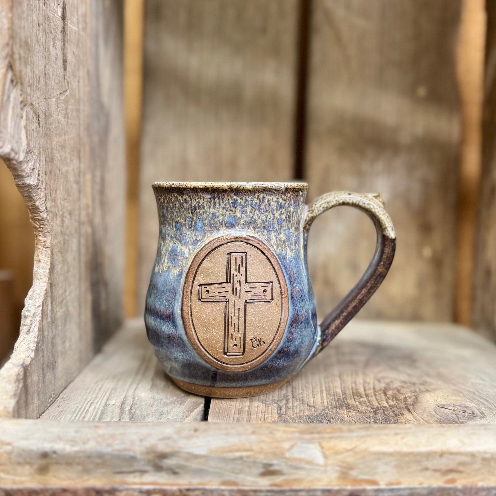 GK Cross Mug {Blue Mist}