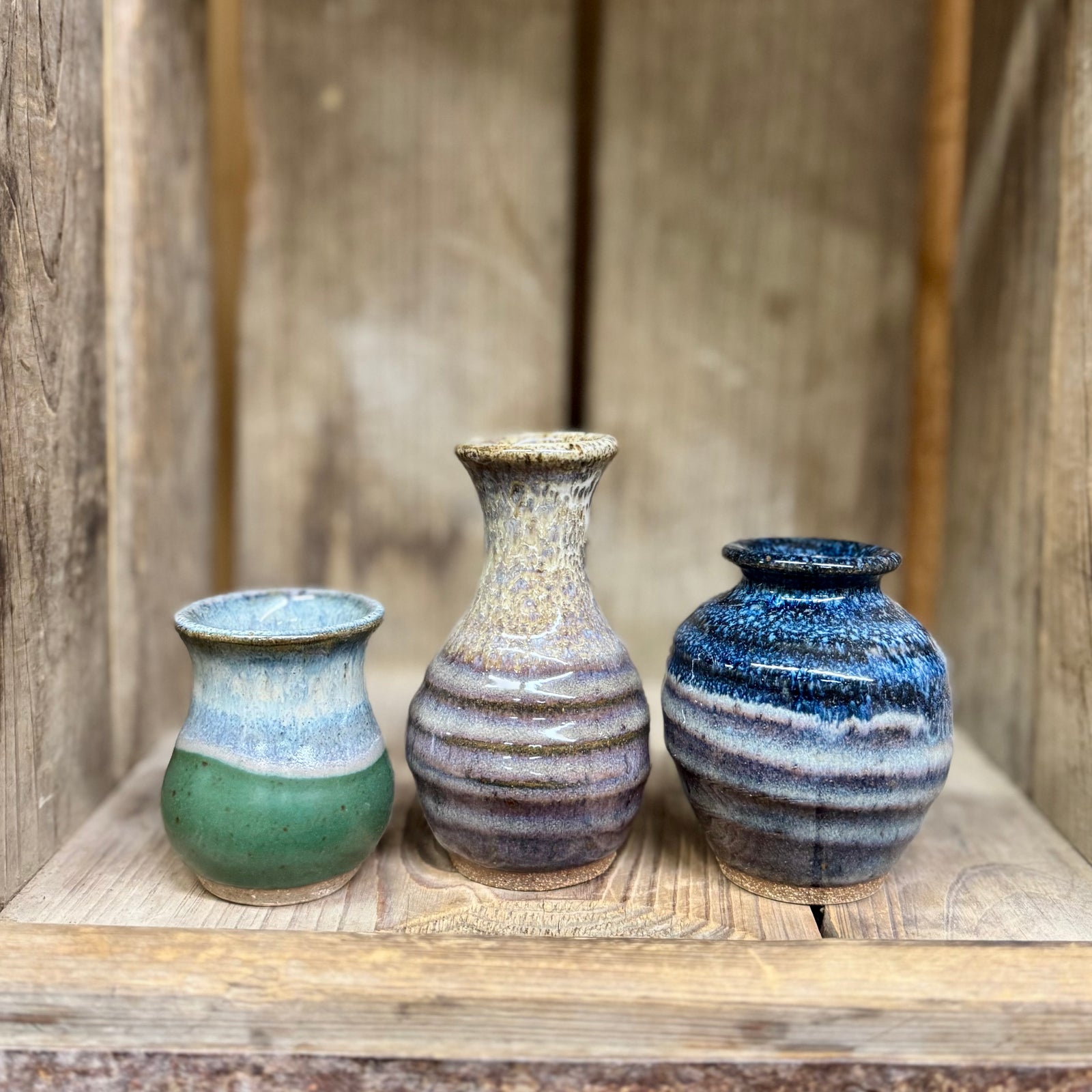 Mini Vase Set {Blue Mist}