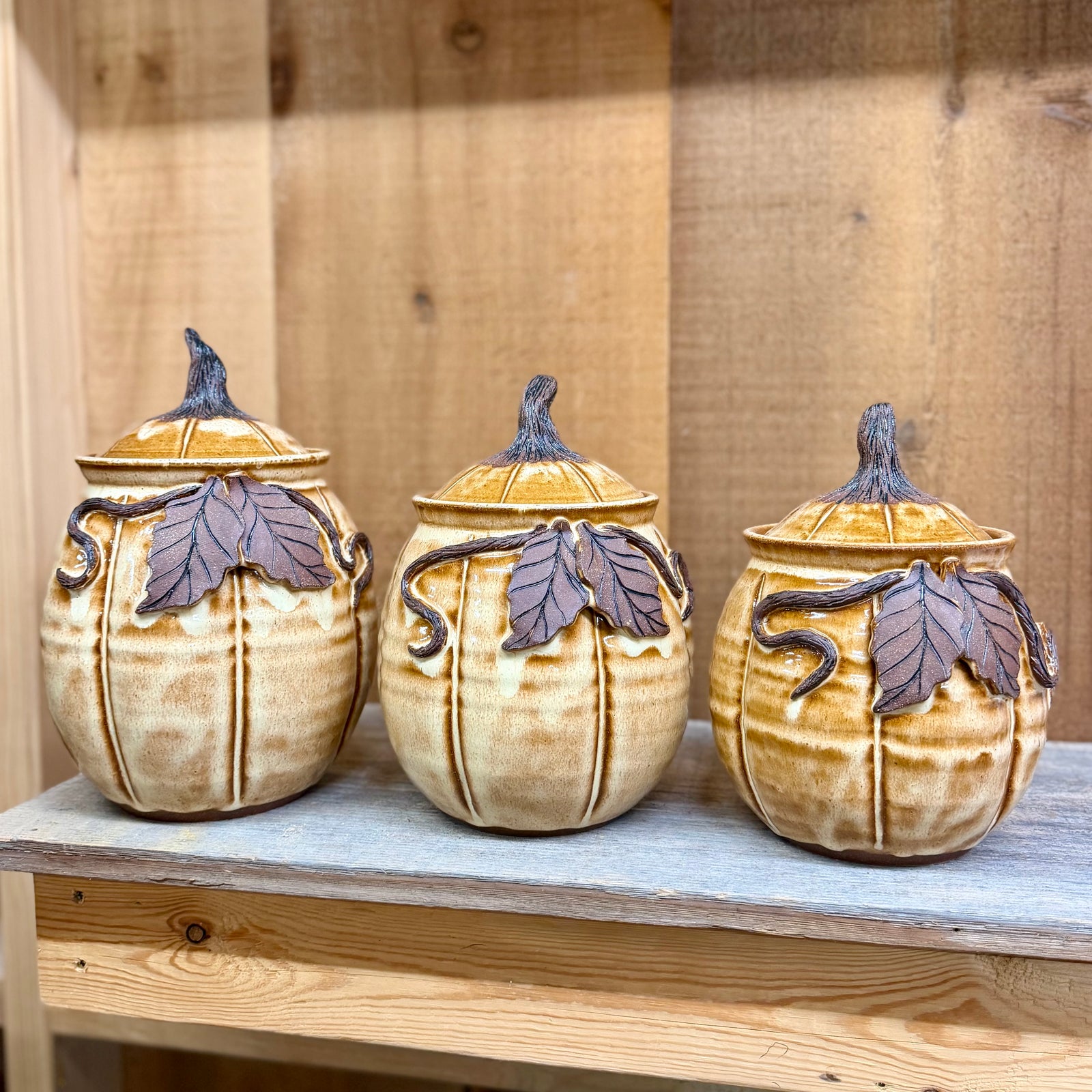 Yellow Pumpkin Canister Set